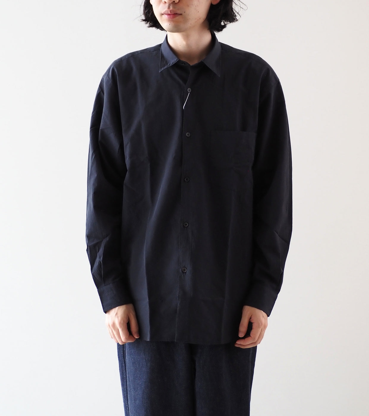 COMOLI SHIRTS, Navy