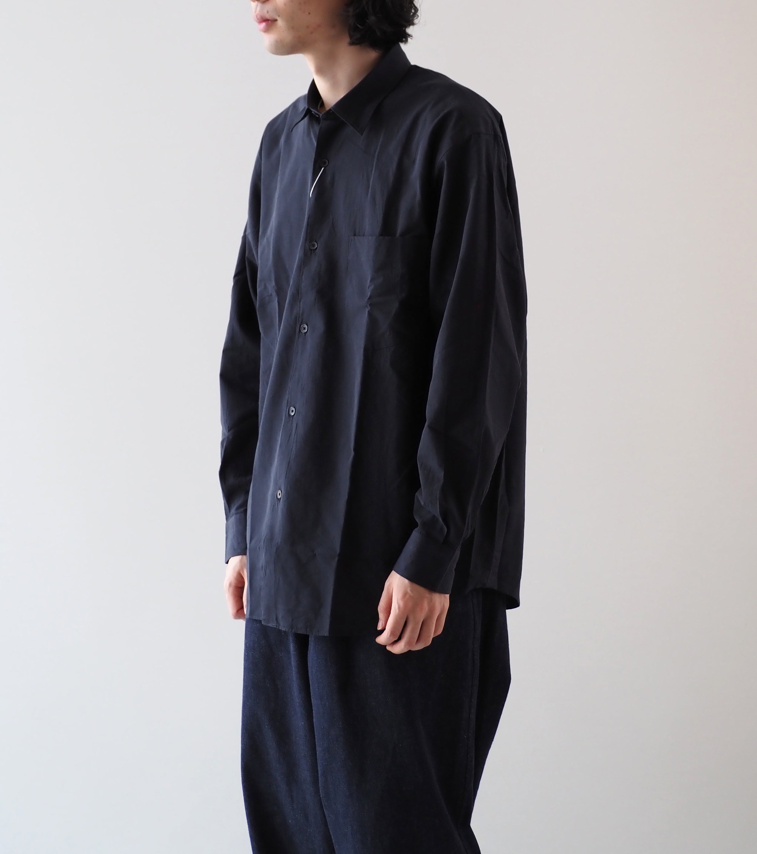 COMOLI SHIRTS, Navy