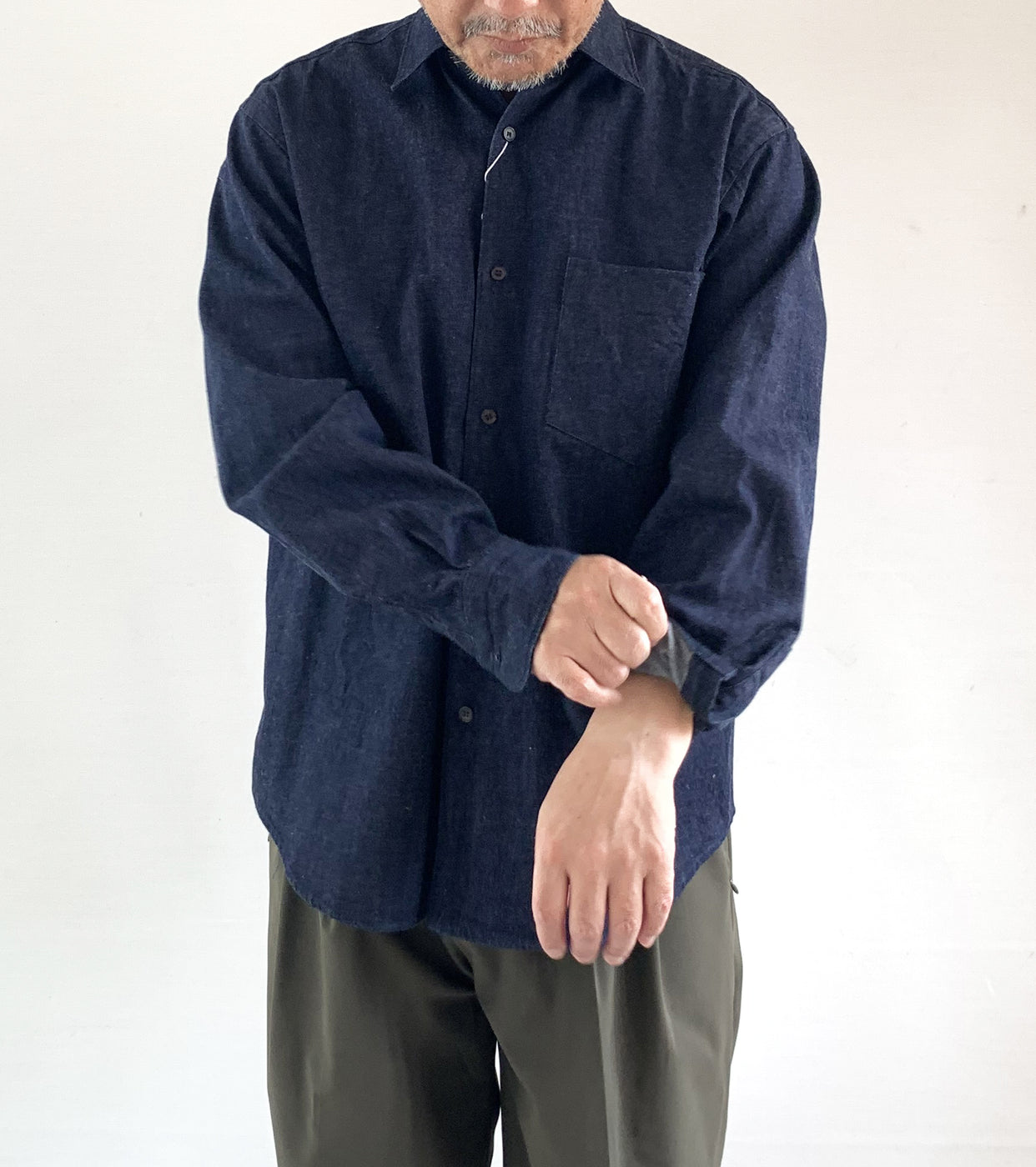 Denim COMOLI Shirt,navy