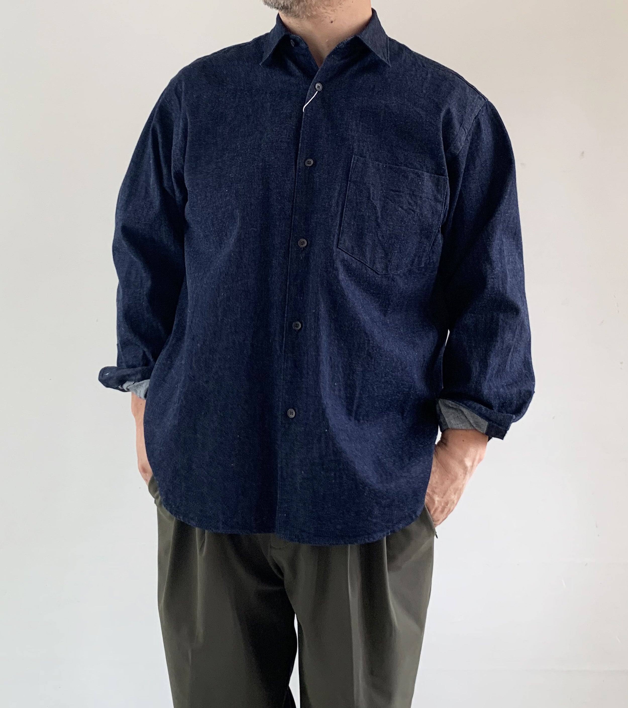 Denim COMOLI Shirt,navy