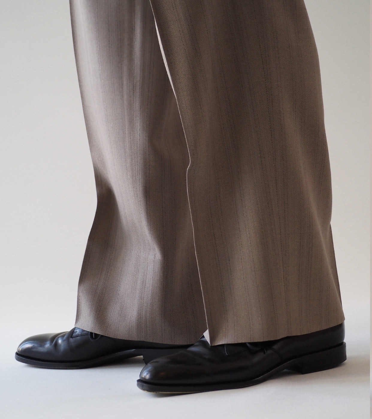 MAATEE&SONS SET UP TROUSER 2 , L Brown