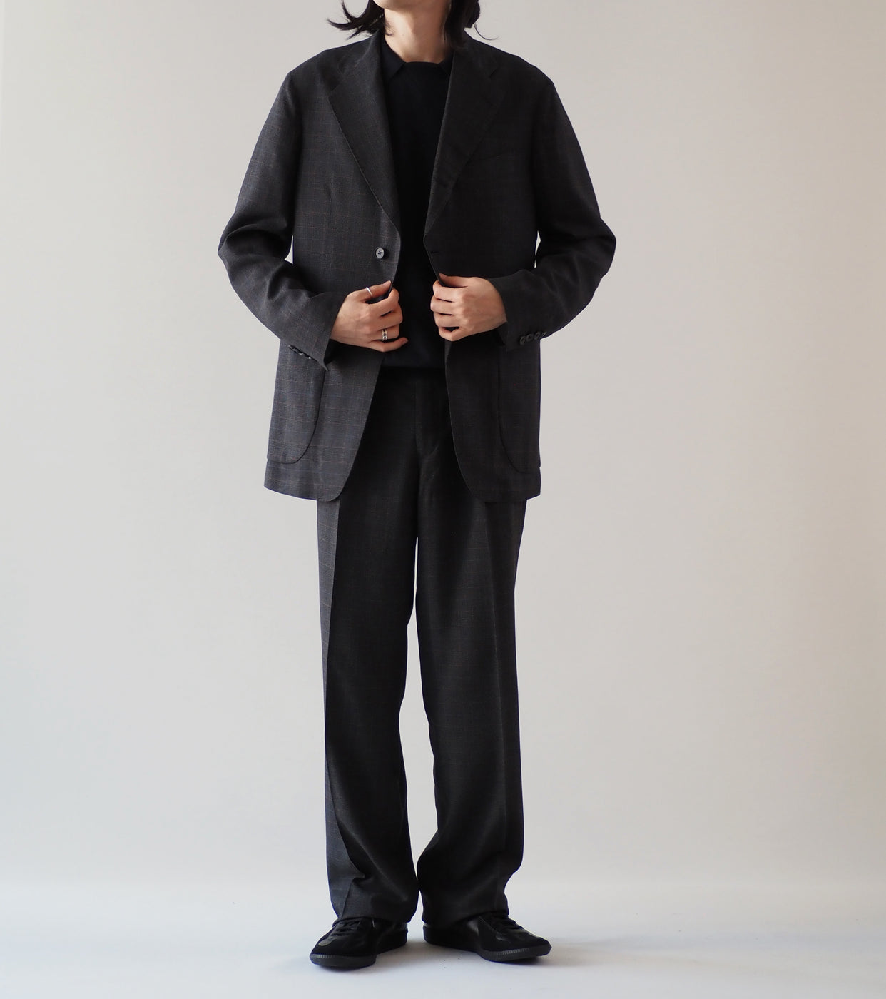 MAATEE&SONS Ancon Single Rayon Jacket ,C.Grey
