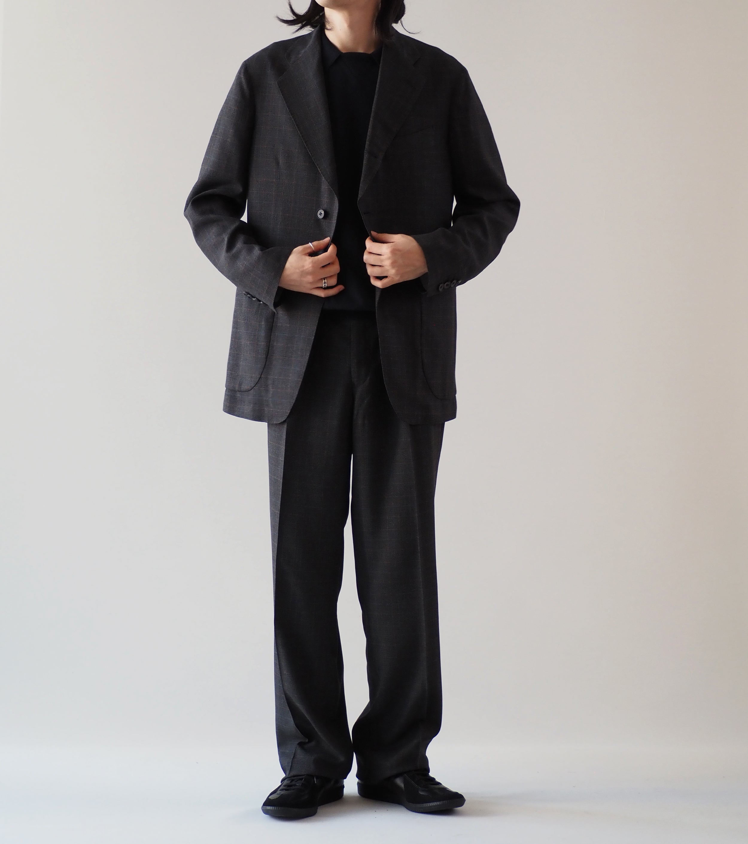 MAATEE&SONS Ancon Single Rayon Jacket ,C.Grey