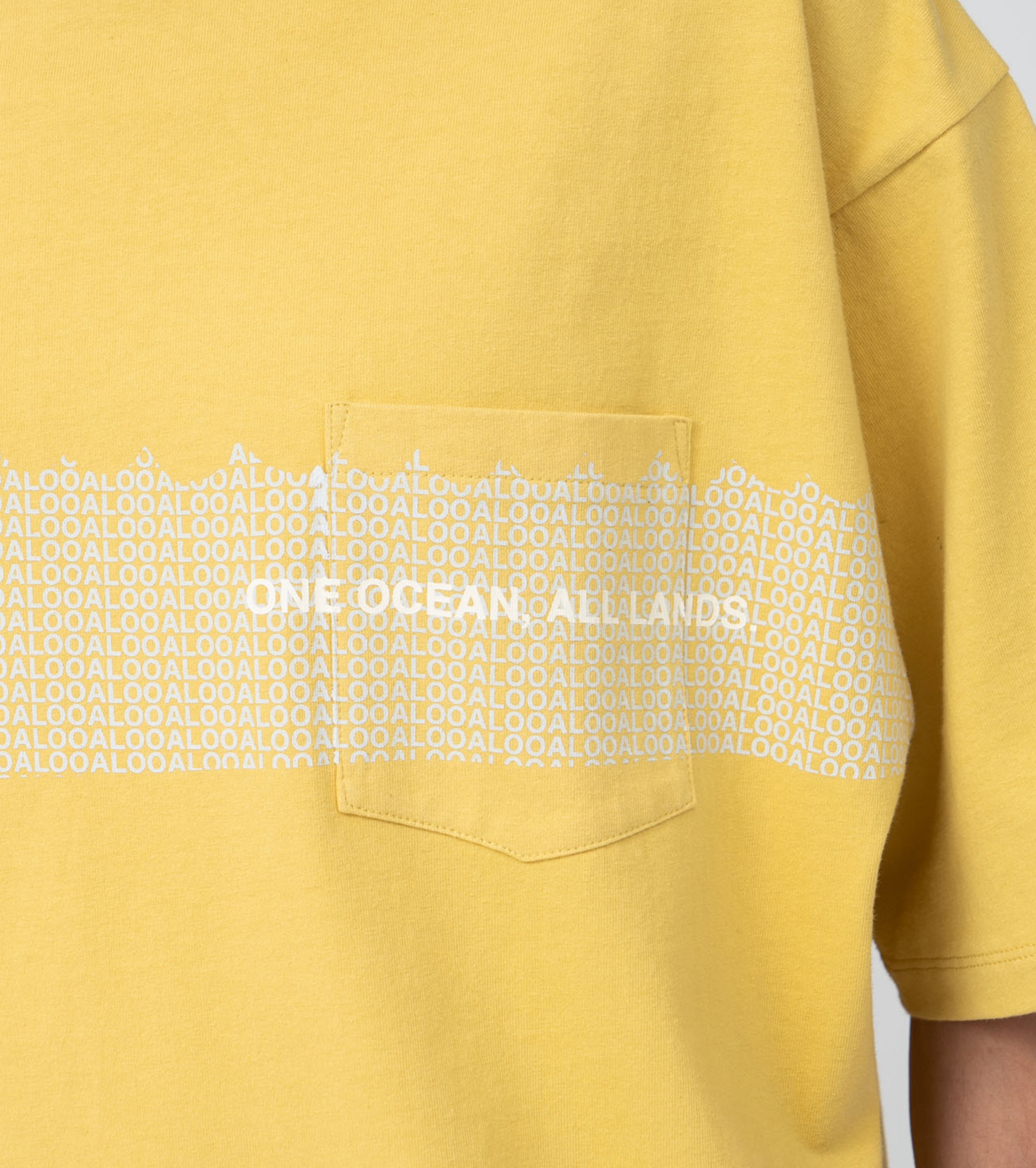 nanamica  OOAL Graphic Pocket Tee, Vintage Yellow