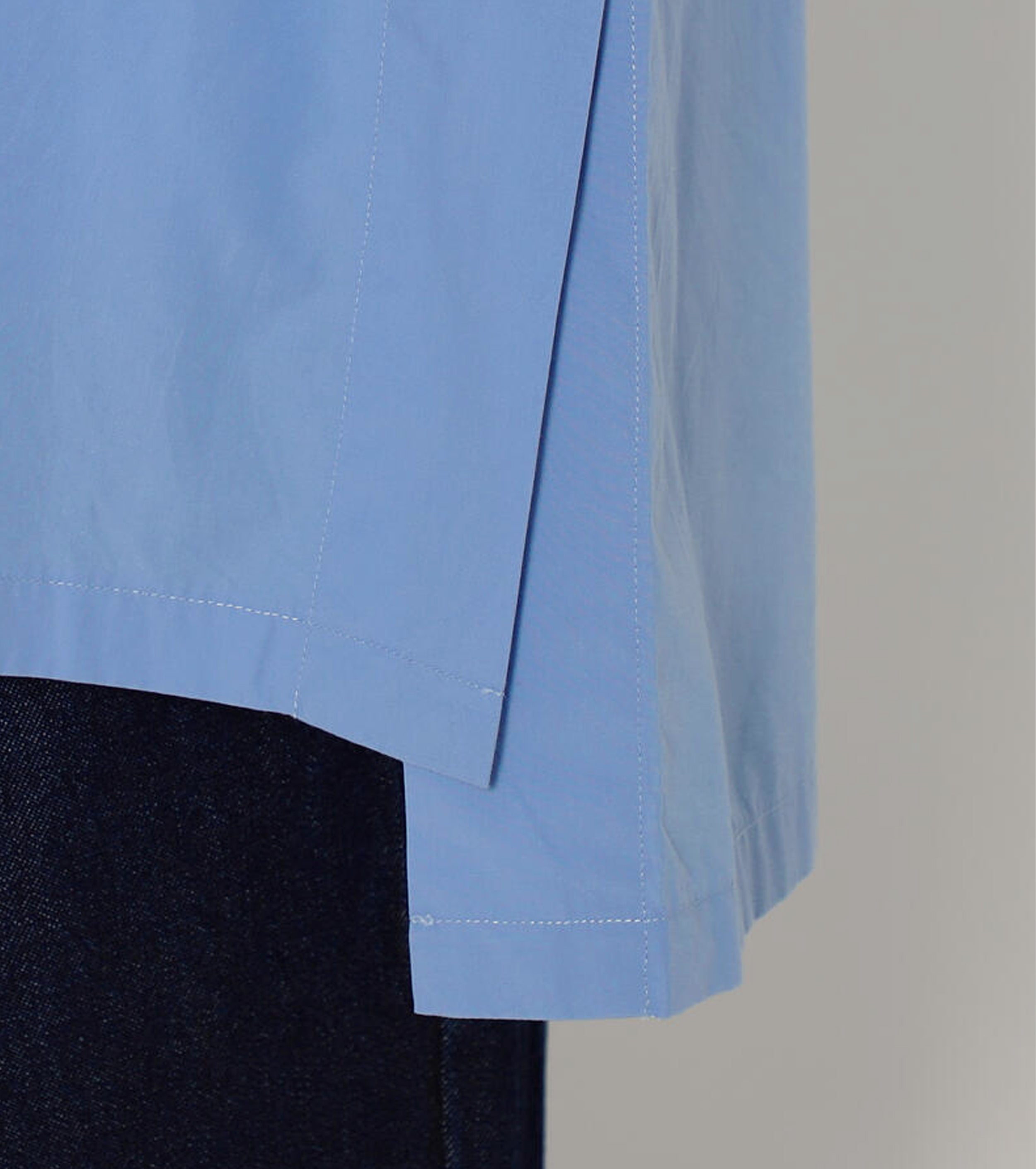 DANTON Cotton Short Sleeves Shirt, Sax