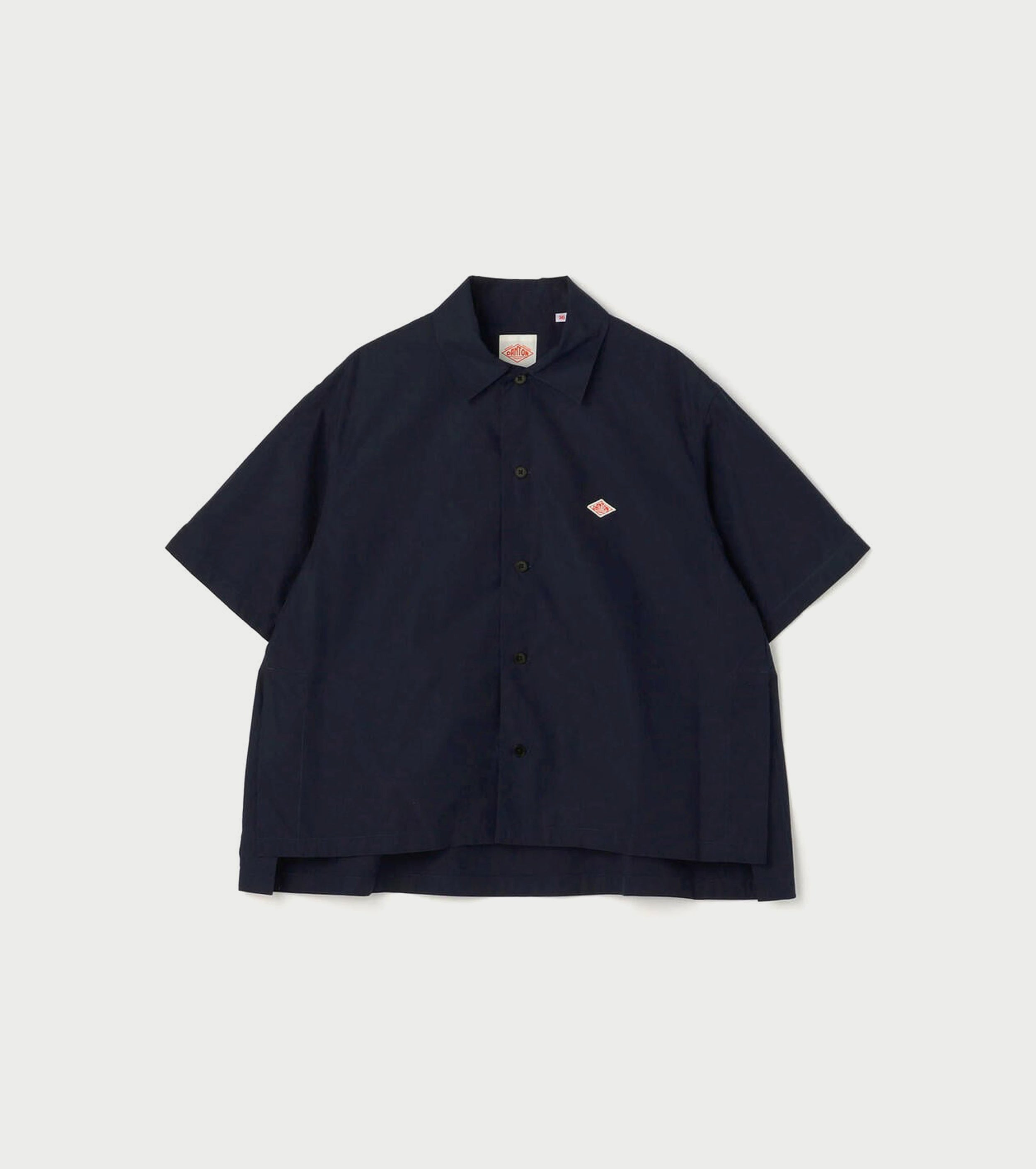 DANTON Cotton Short Sleeves Shirt, Navy