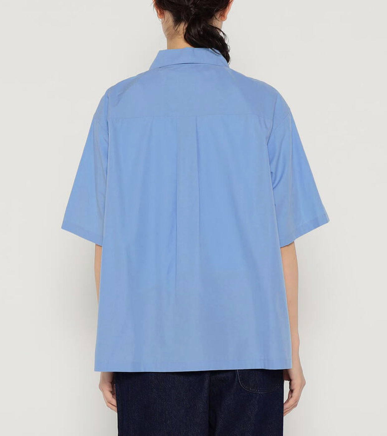 DANTON Cotton Short Sleeves Shirt, Sax