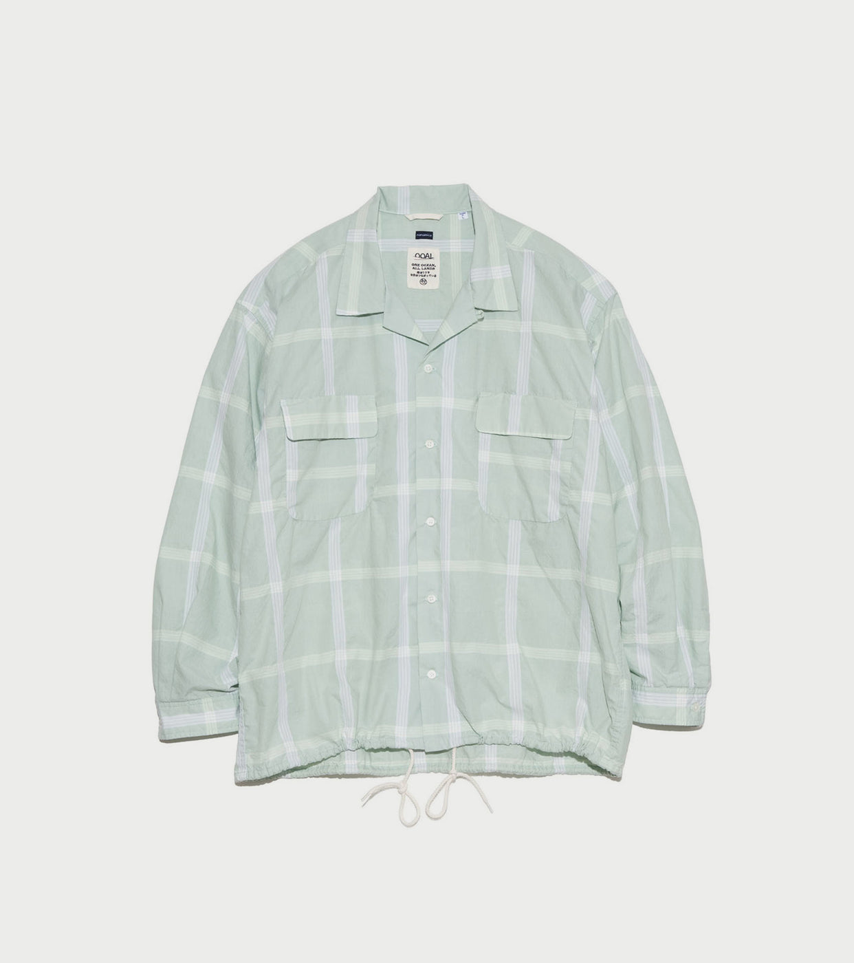 nanamica PALAKA Check Shirt , Coral Green