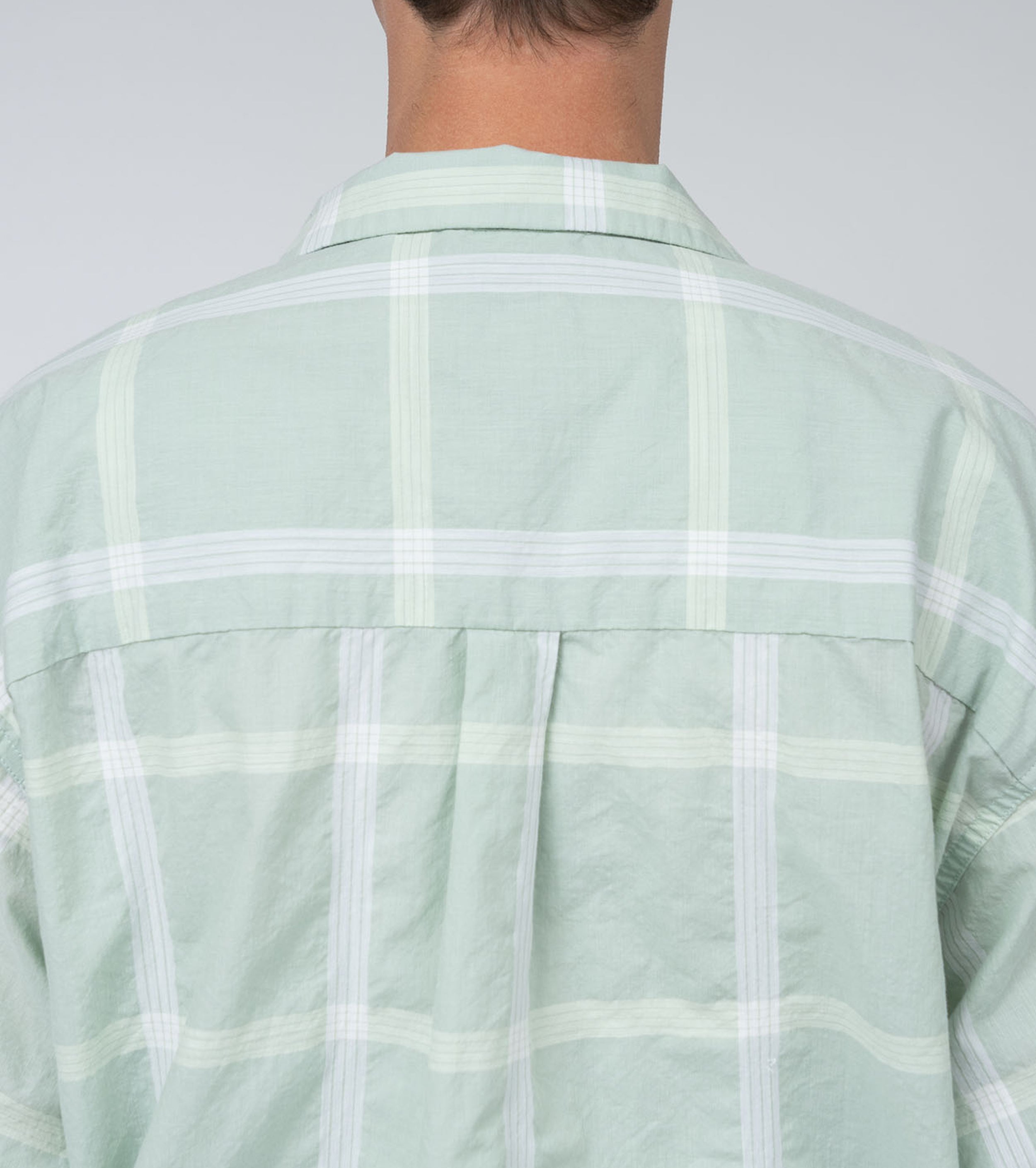nanamica PALAKA Check Shirt , Coral Green