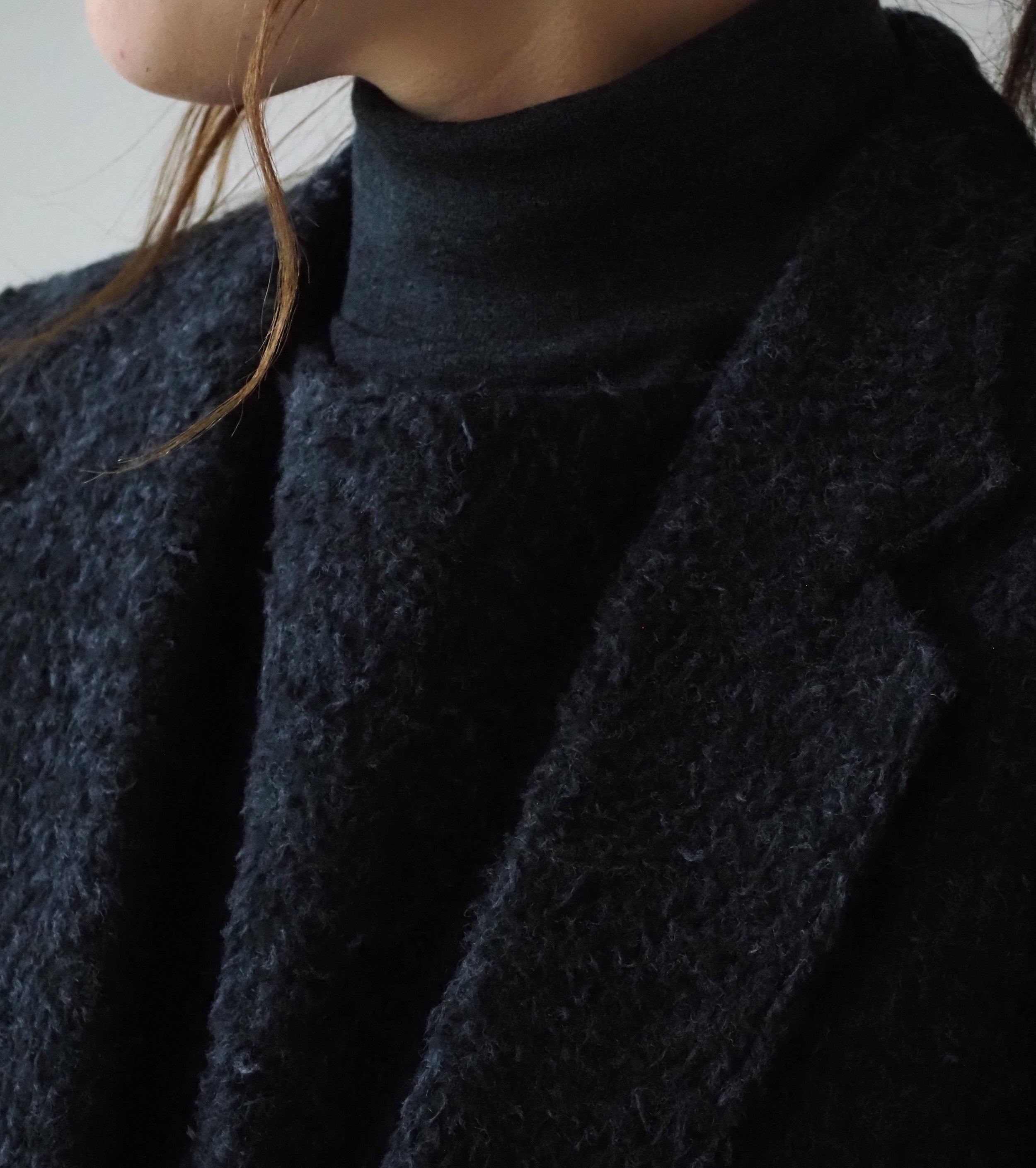 blurhms Brushed Wool Cardigan Jacket ,Heather Charcoal