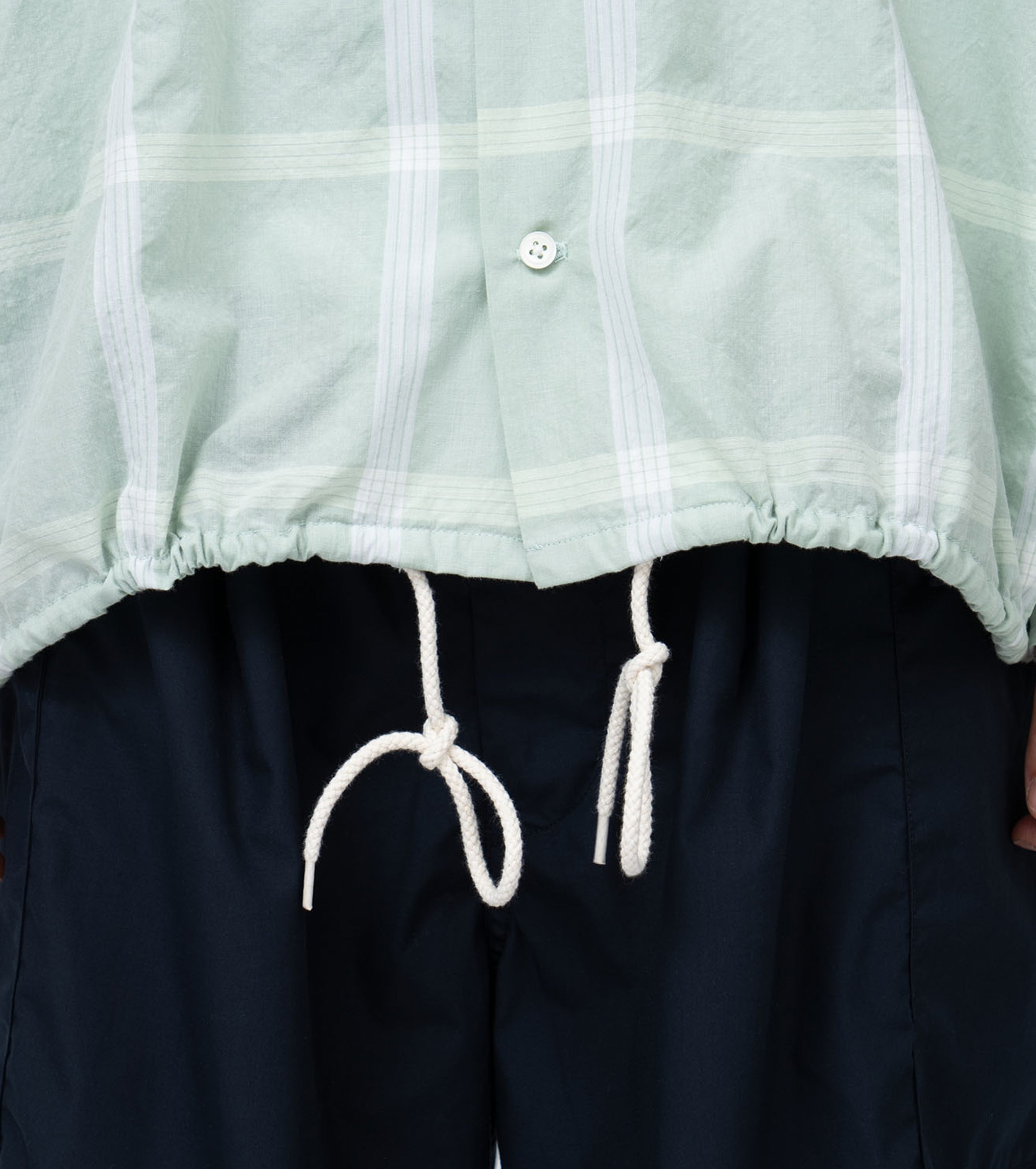 nanamica PALAKA Check Shirt , Coral Green