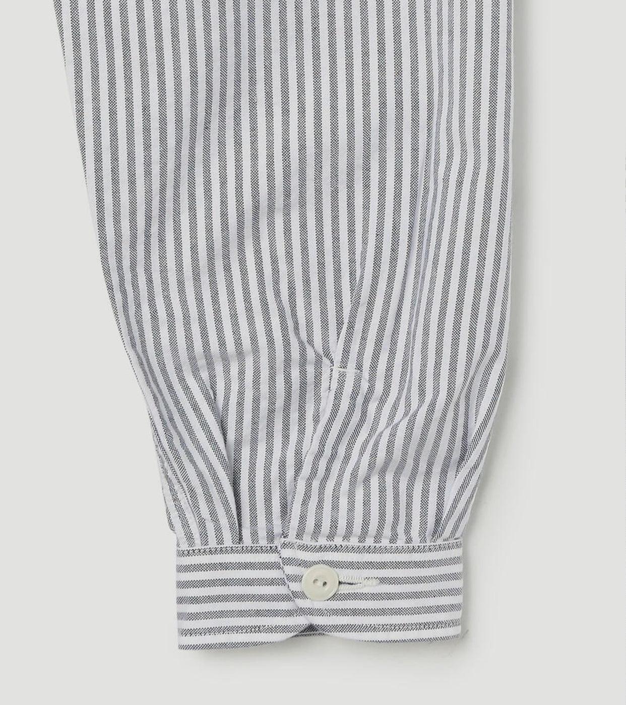 DANTON Oxford Band Collar Shirt , Sax x White Stripe