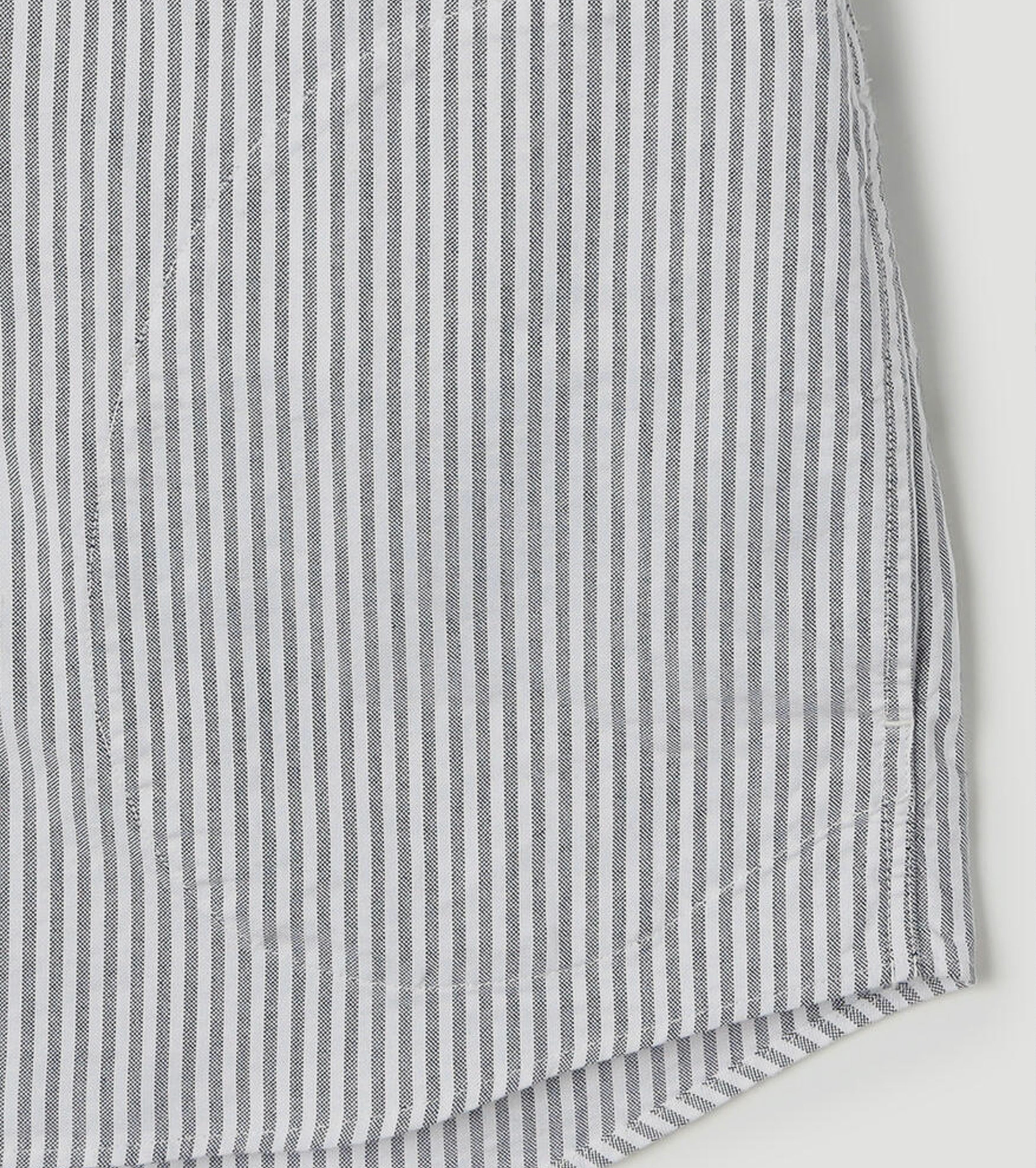 DANTON Oxford Band Collar Shirt , Sax x White Stripe