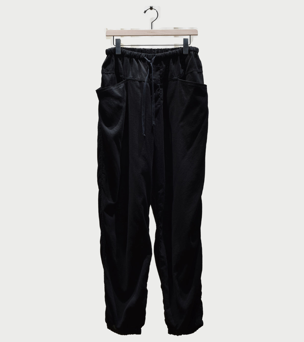 COMOLI OX Drawstring Pants , Black