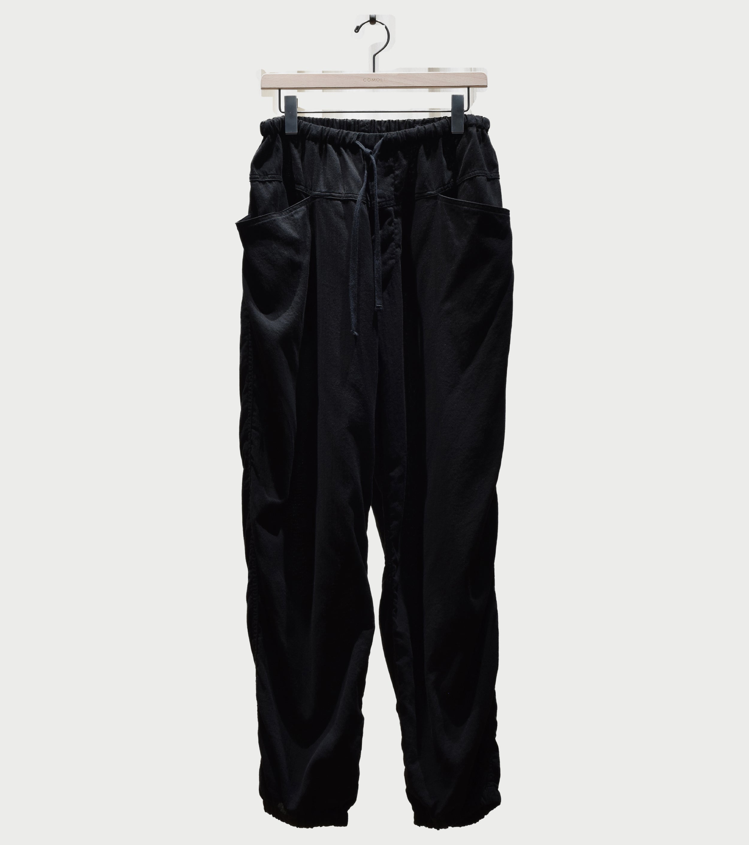 COMOLI OX Drawstring Pants , Black