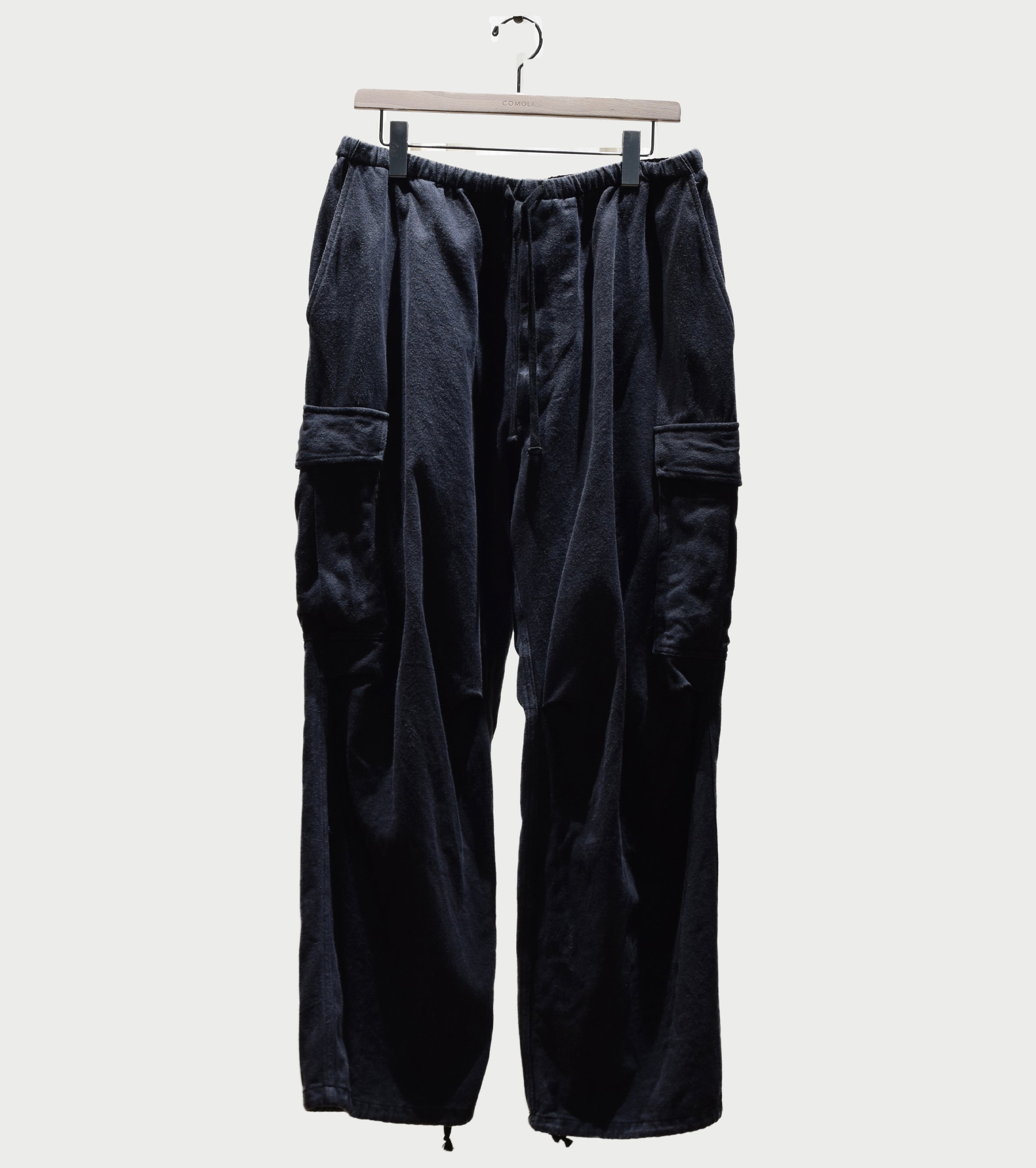 COMOLI Black Drill 6P  Pants , Black