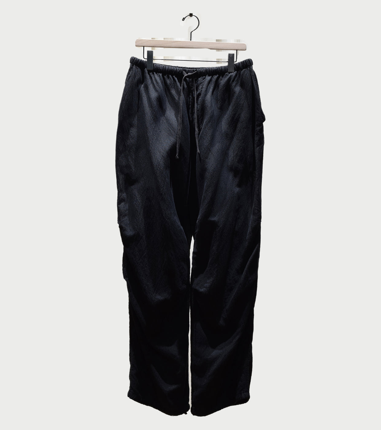COMOLI Faded Black Knee Tuck Pants, , Fade Black