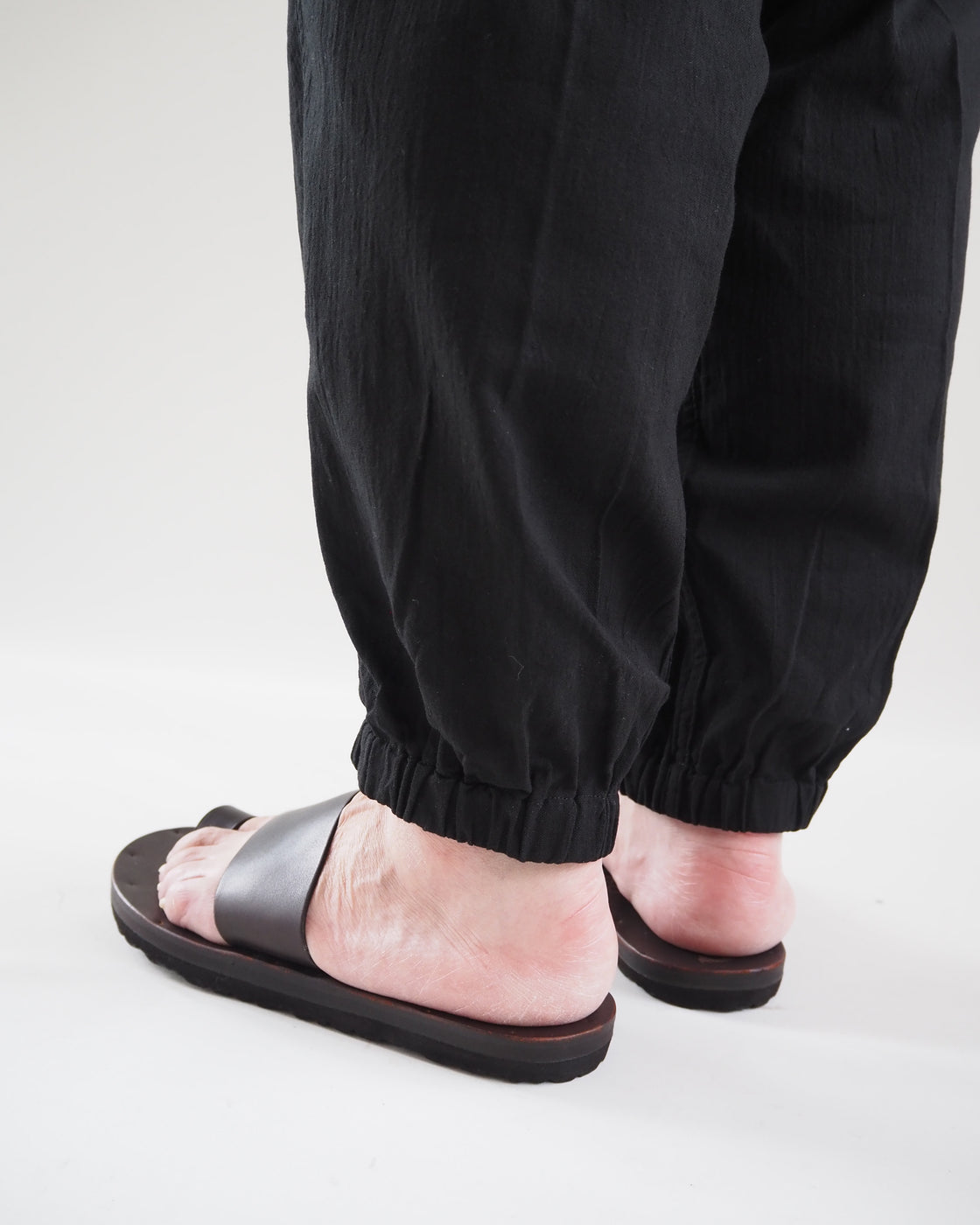 Denim Belted Pants, Navy