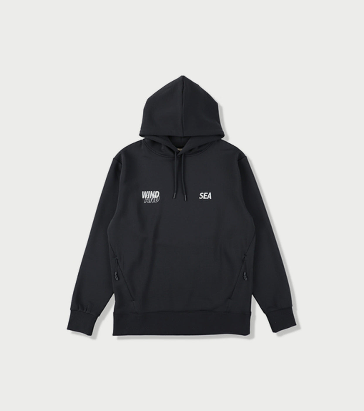 WIND AND SEA WIND AIR TEX HOODIE , Black
