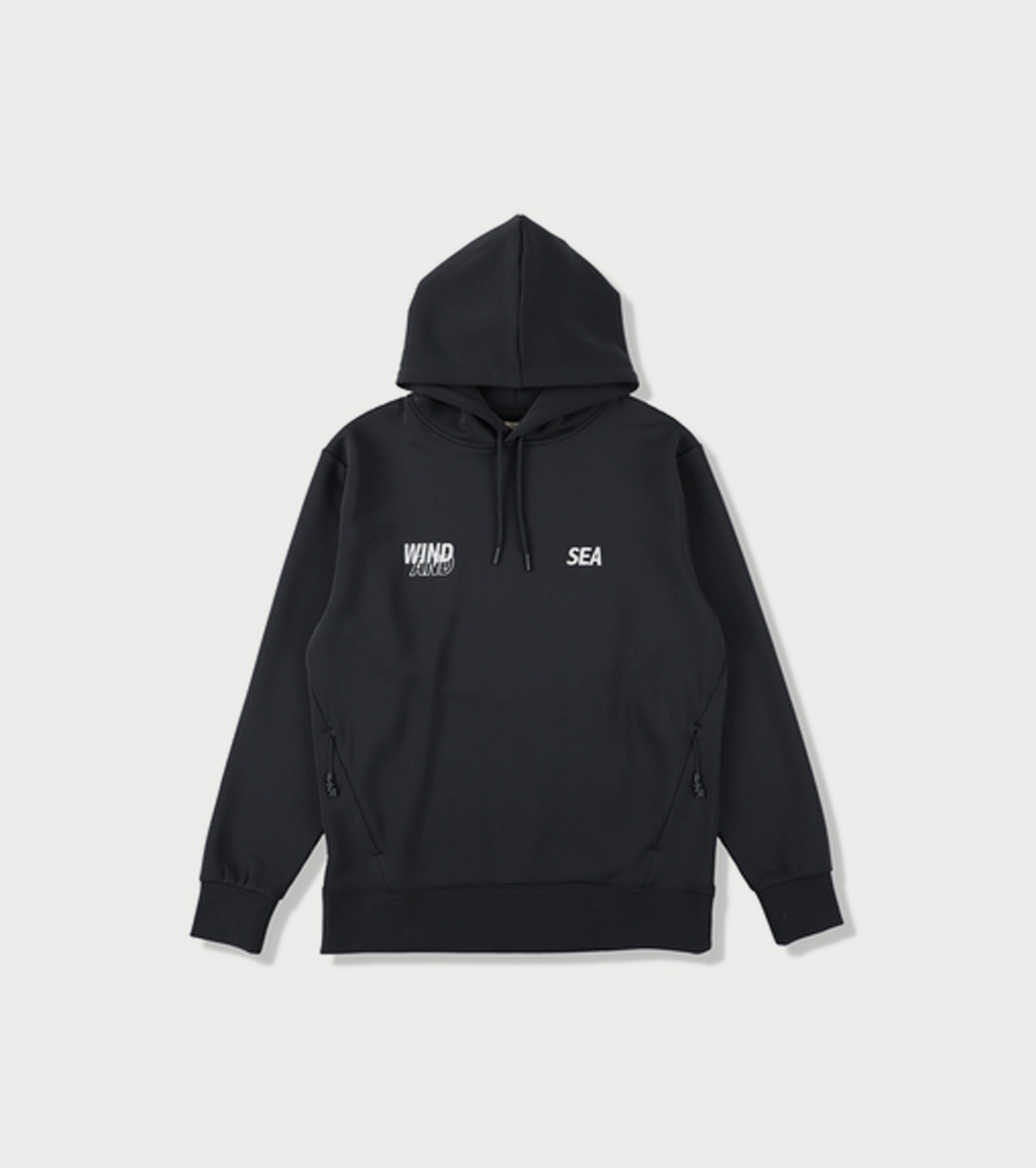 WIND AND SEA WIND AIR TEX HOODIE  , Black