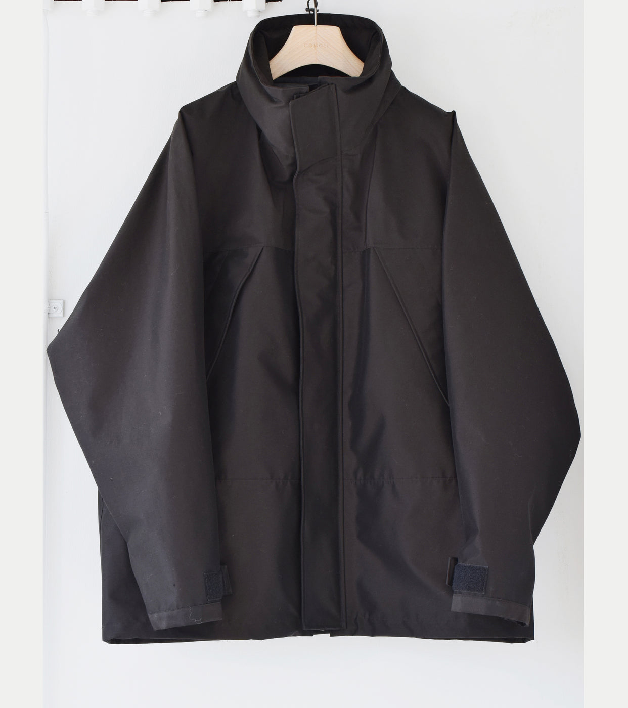 COMOLI Y03-04003 3レイヤー コットン シルク パーカ