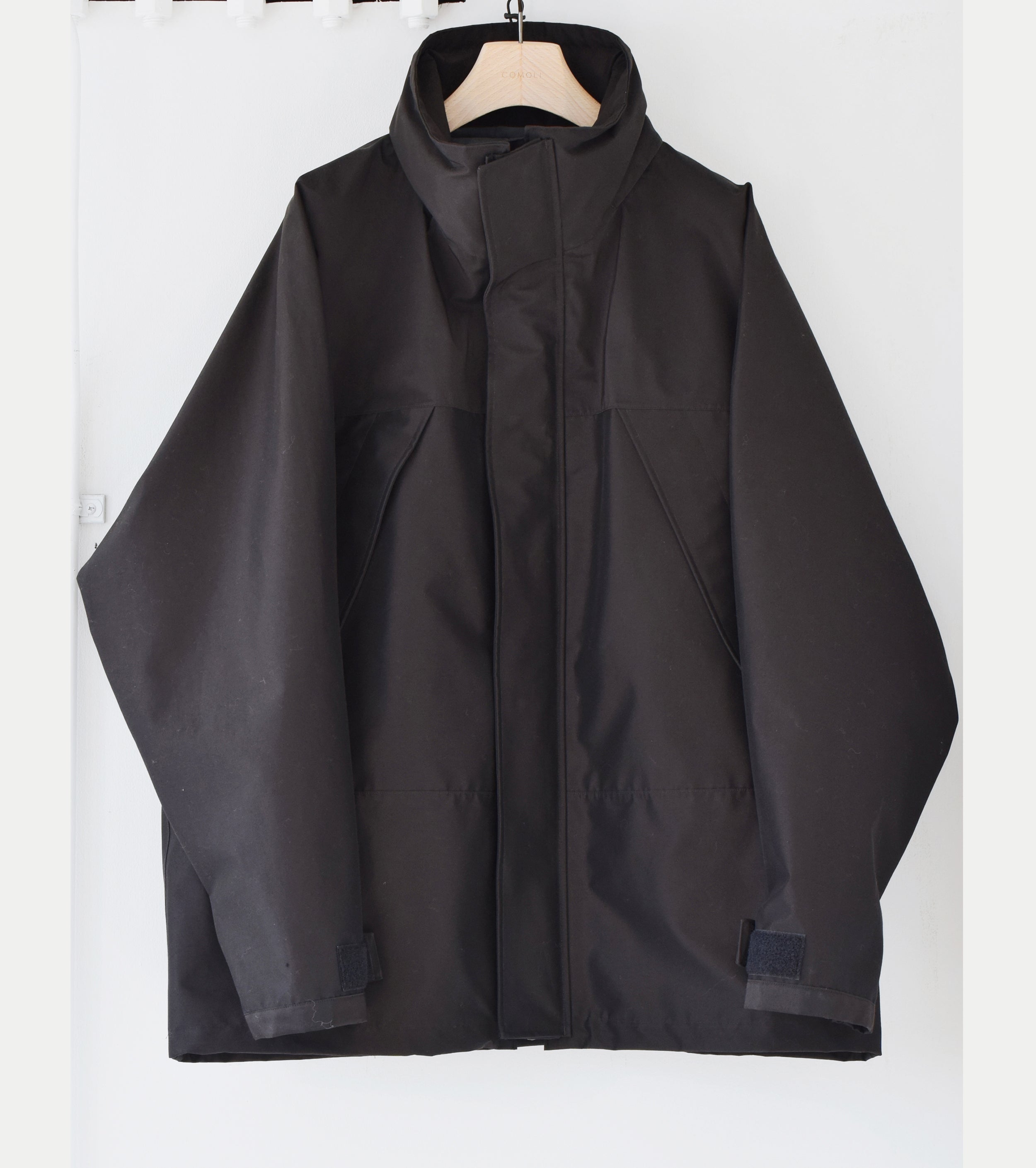 COMOLI Y03-04003 3レイヤー コットン シルク パーカ