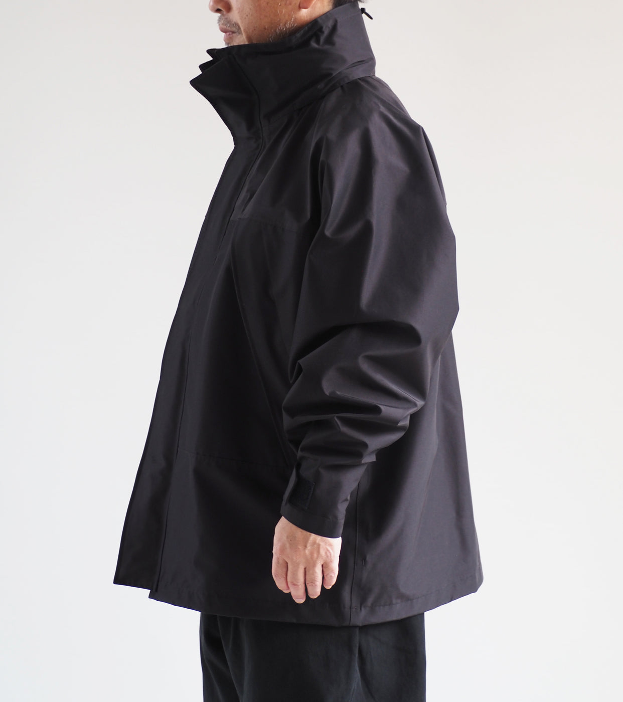 COMOLI Y03-04003 3レイヤー コットン シルク パーカ