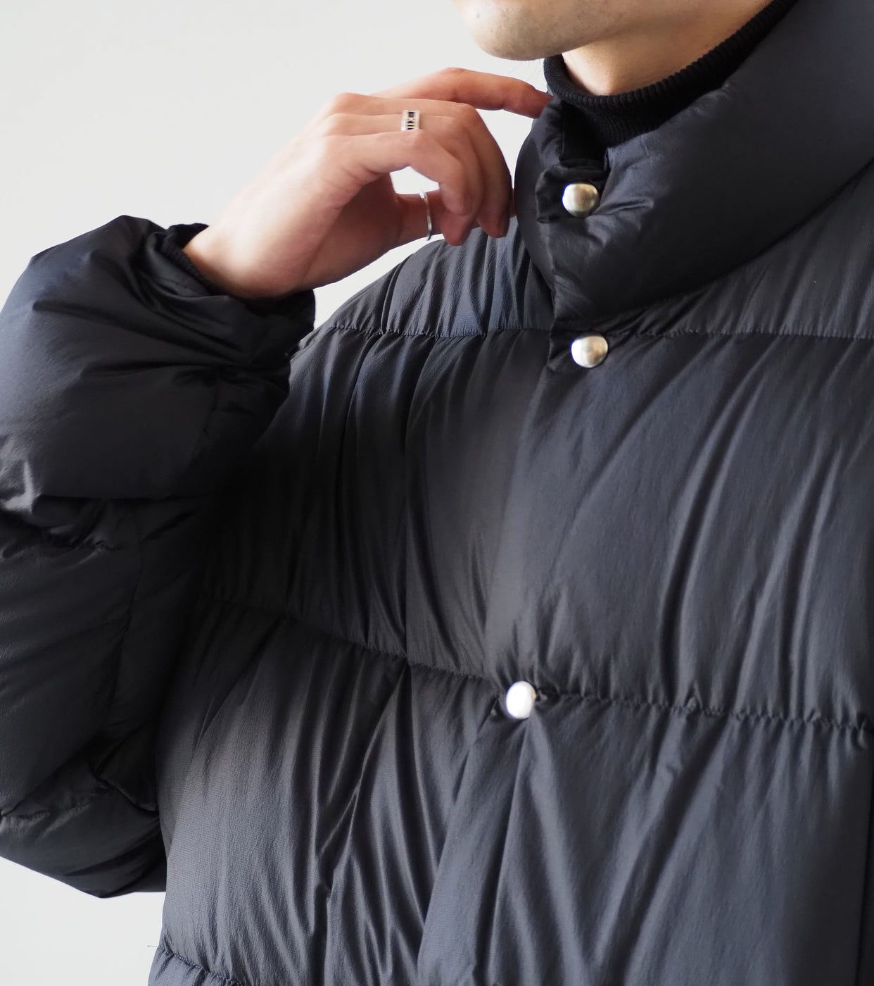 COMOLI Down Jacket, Black