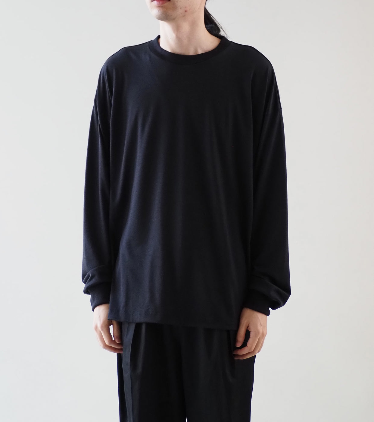 Nonnotte Tapered Over Sized Long Sleeve, Deep Navy