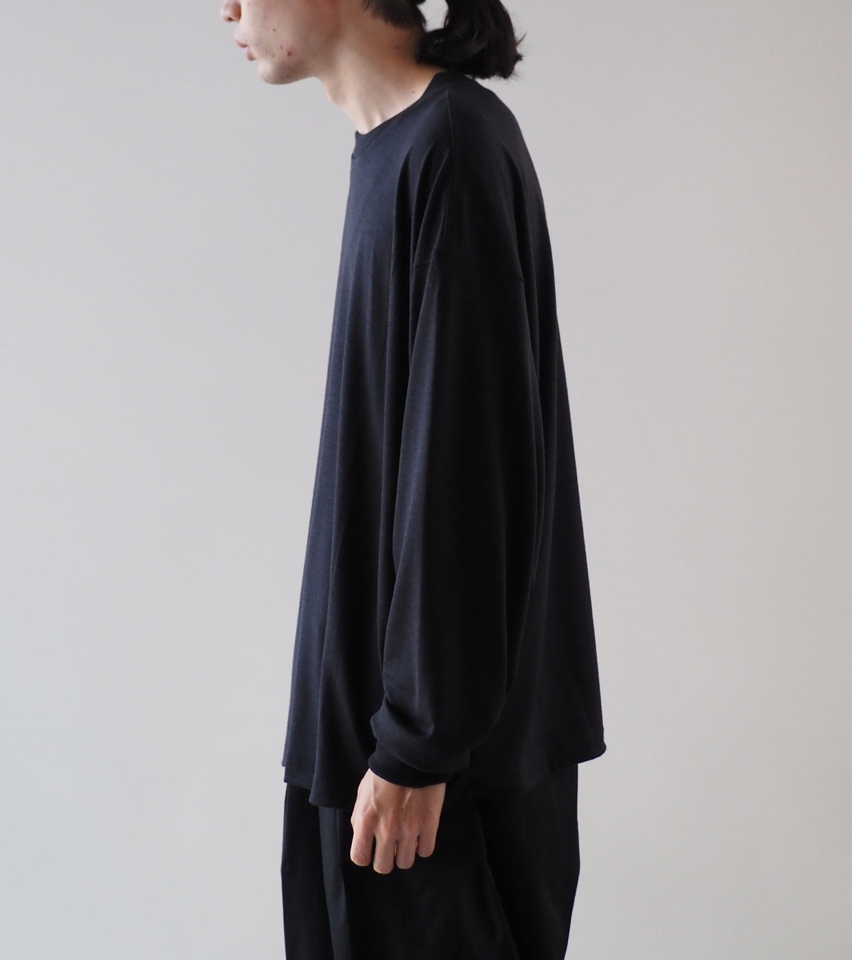Nonnotte Tapered Over Sized Long Sleeve, Deep Navy