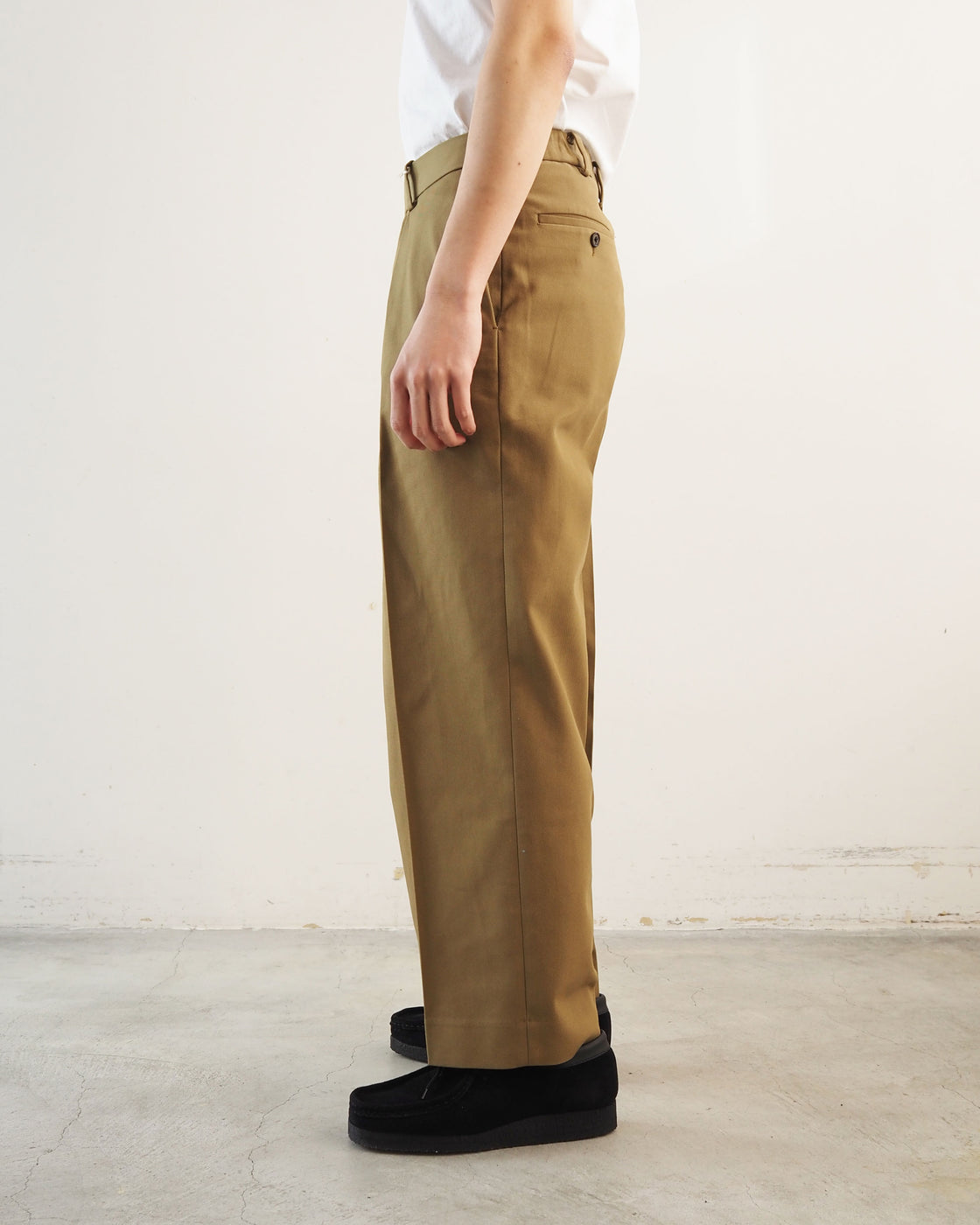 Classic fit trouser pants,Beige