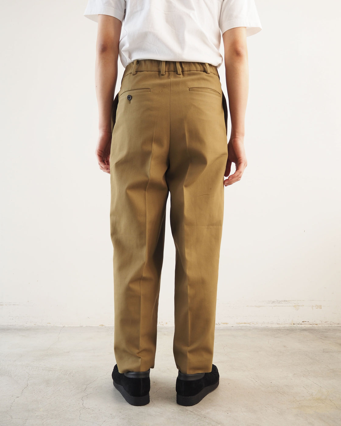 Classic fit trouser pants,Beige