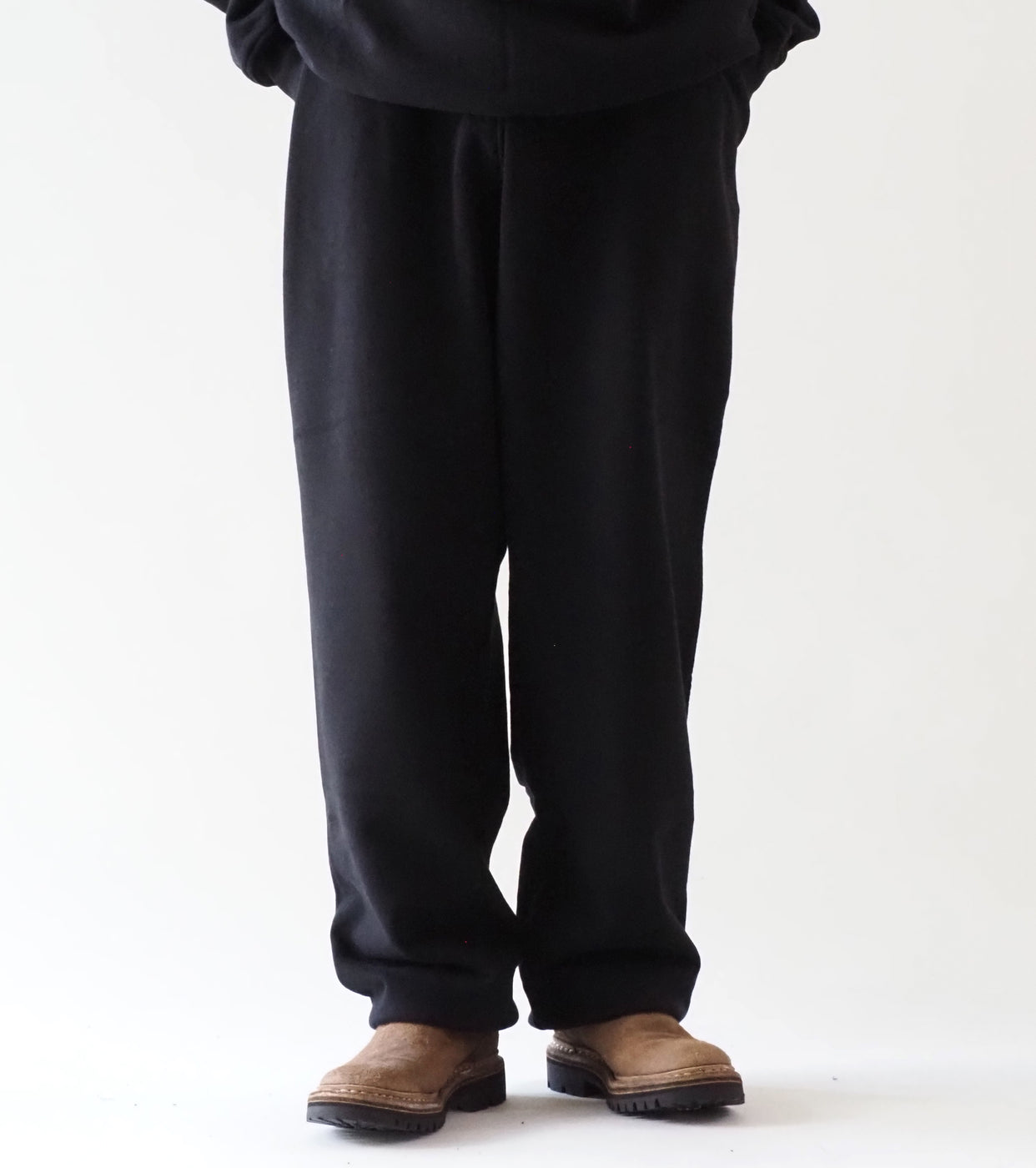 COMOLI Cotton Lined Pants, Black