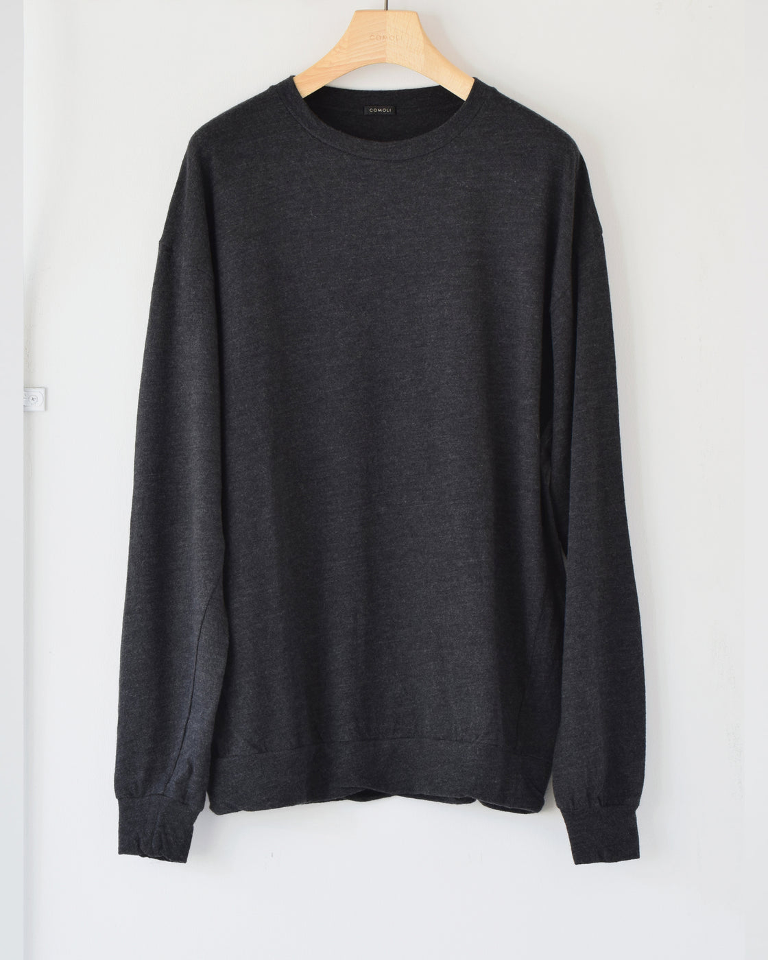 COMOLI Y03-05005 ウール天竺長袖クルー