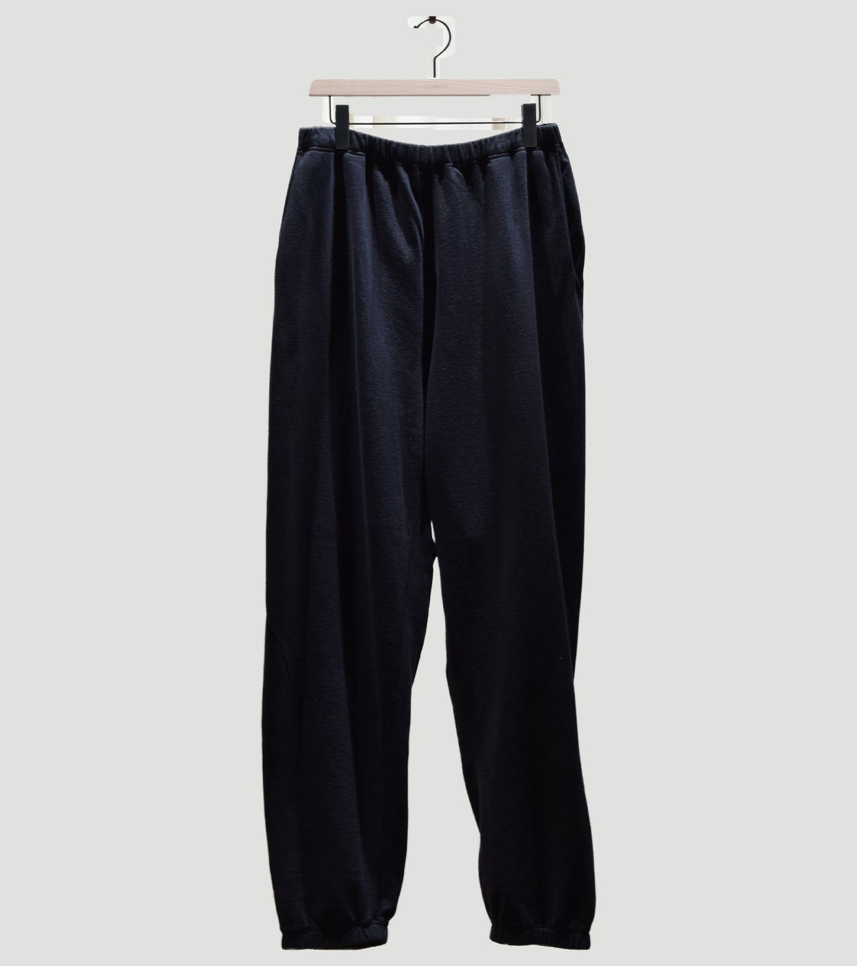 COMOLI Cotton Loopback Pants , Black