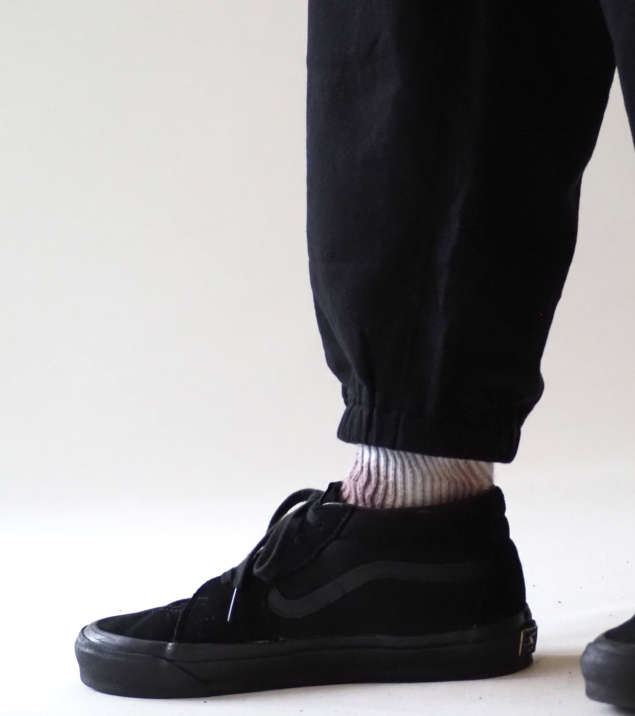 COMOLI Cotton Loopback Pants , Black