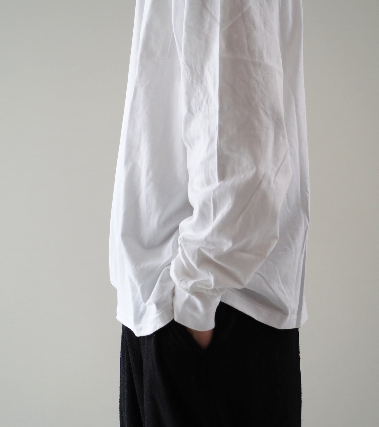 COMOLI Surplus Long Sleeve Shirt , White