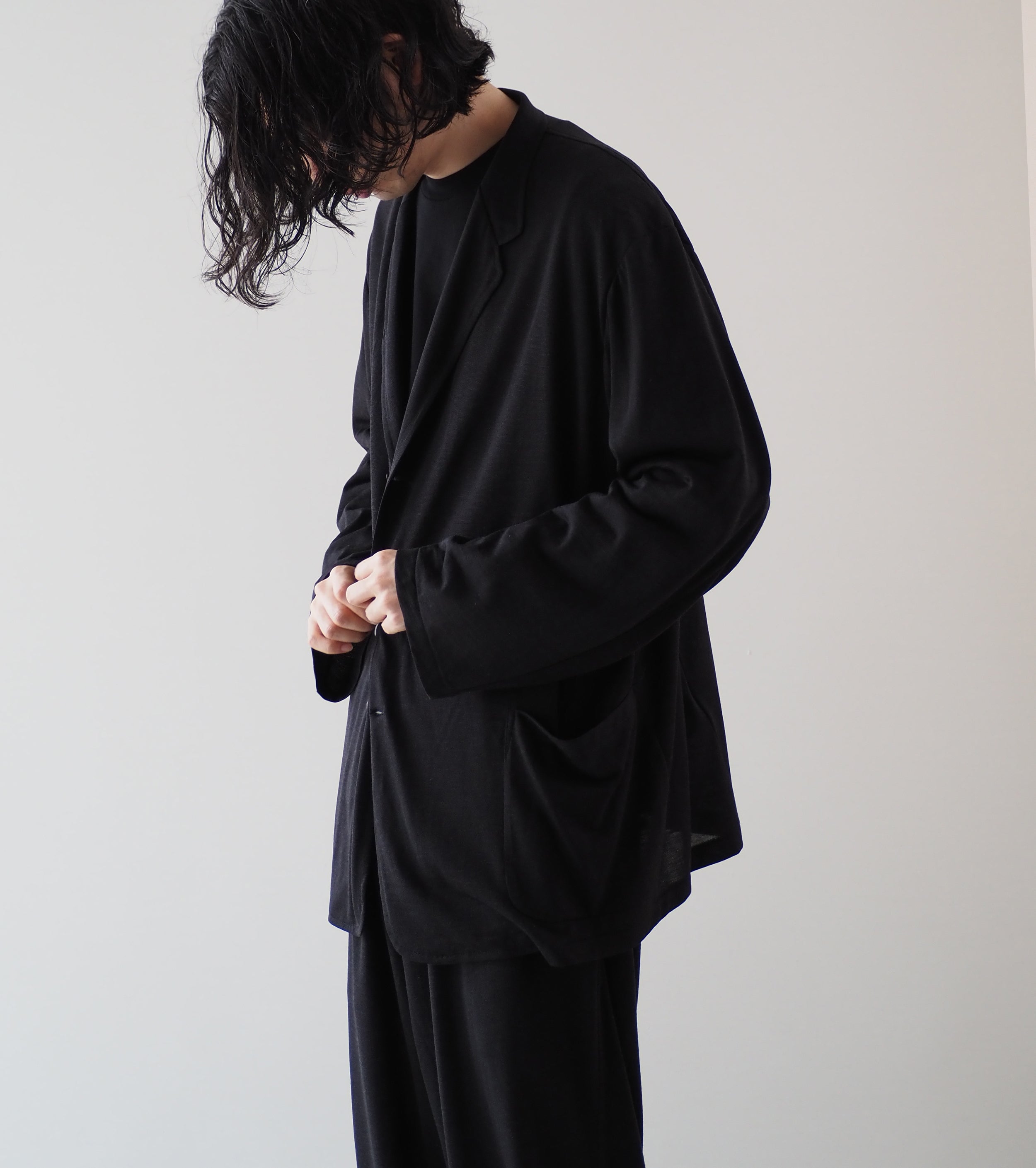 COMOLI Summer Wool Jacket , Charcoal