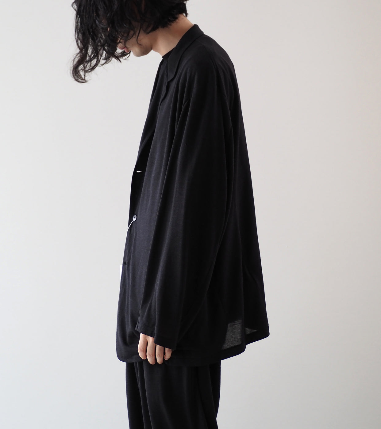 COMOLI Summer Wool Jacket , Charcoal