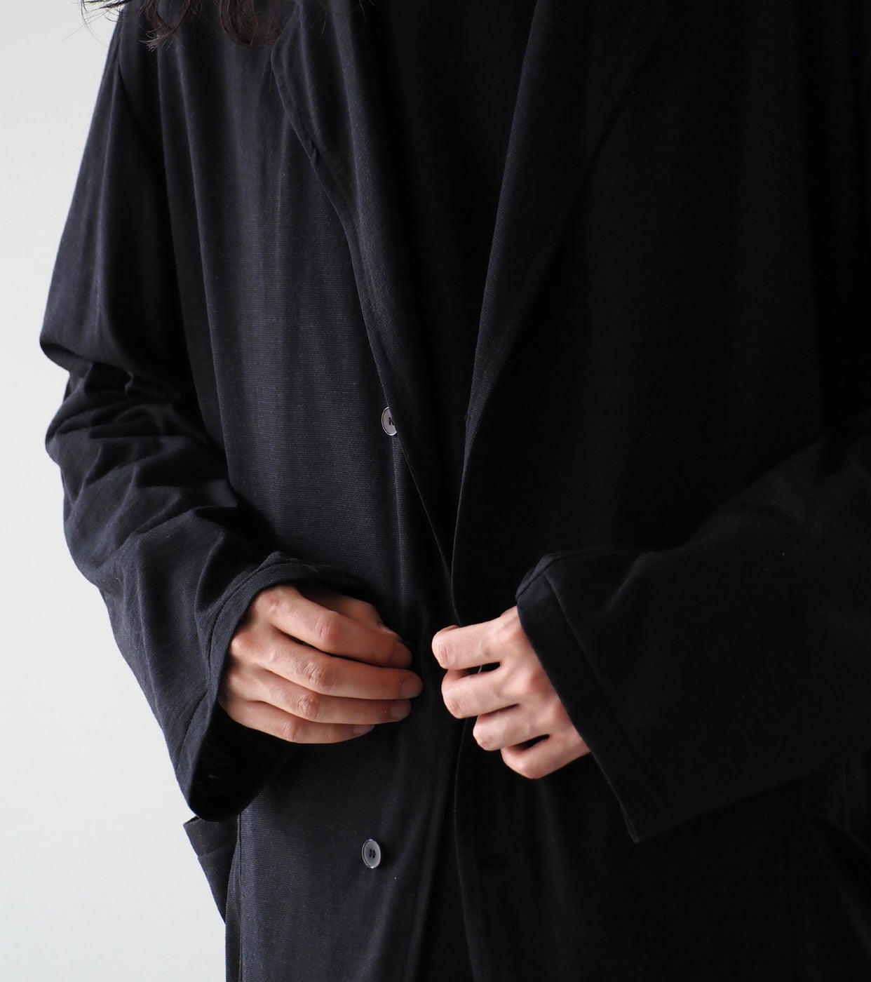 COMOLI Summer Wool Jacket , Charcoal