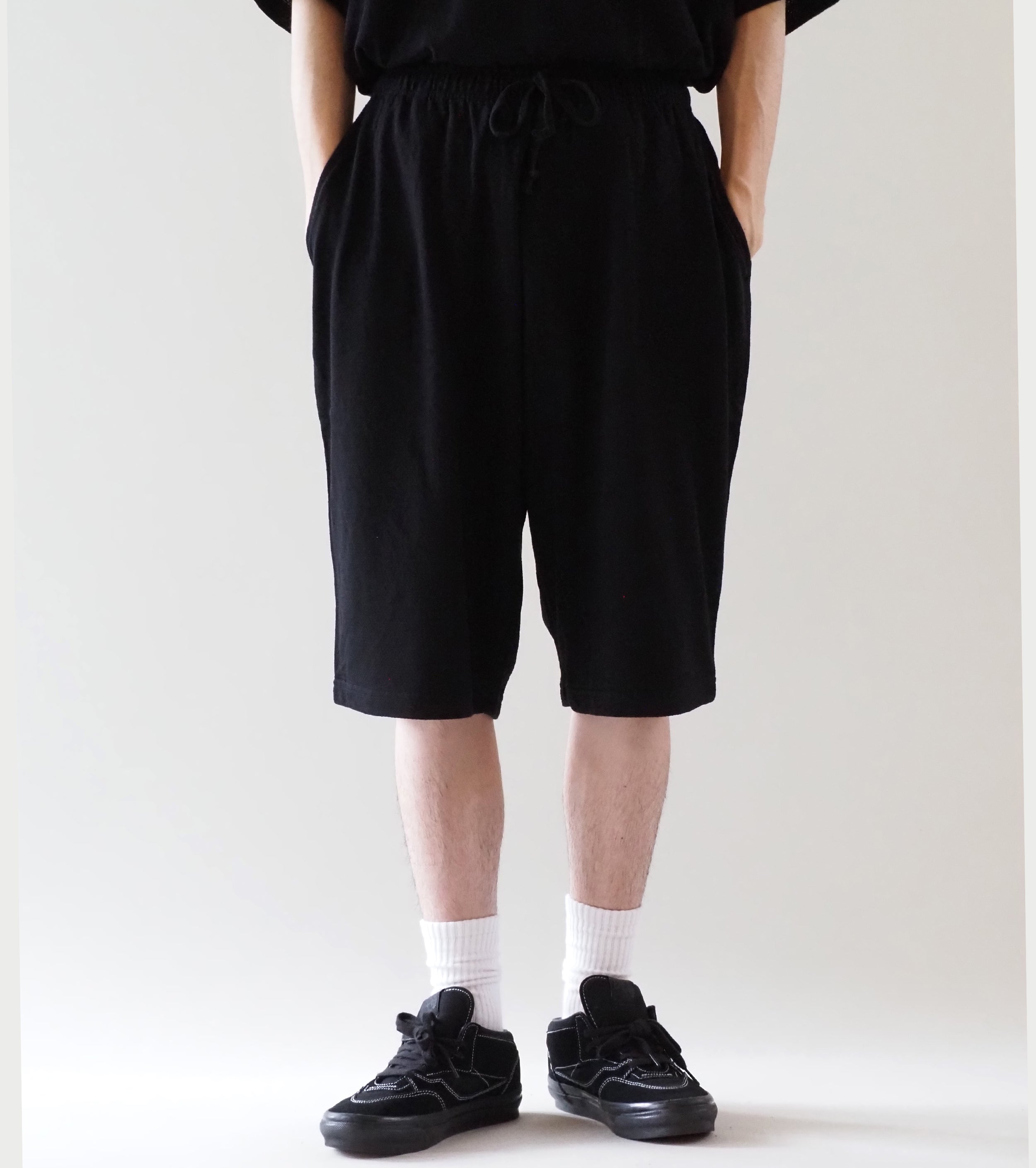 ぽ*ち様 COMOLI コットンメッシュショーツ COMOLI コットン メッシュ ショーツ, Black – Navyblue