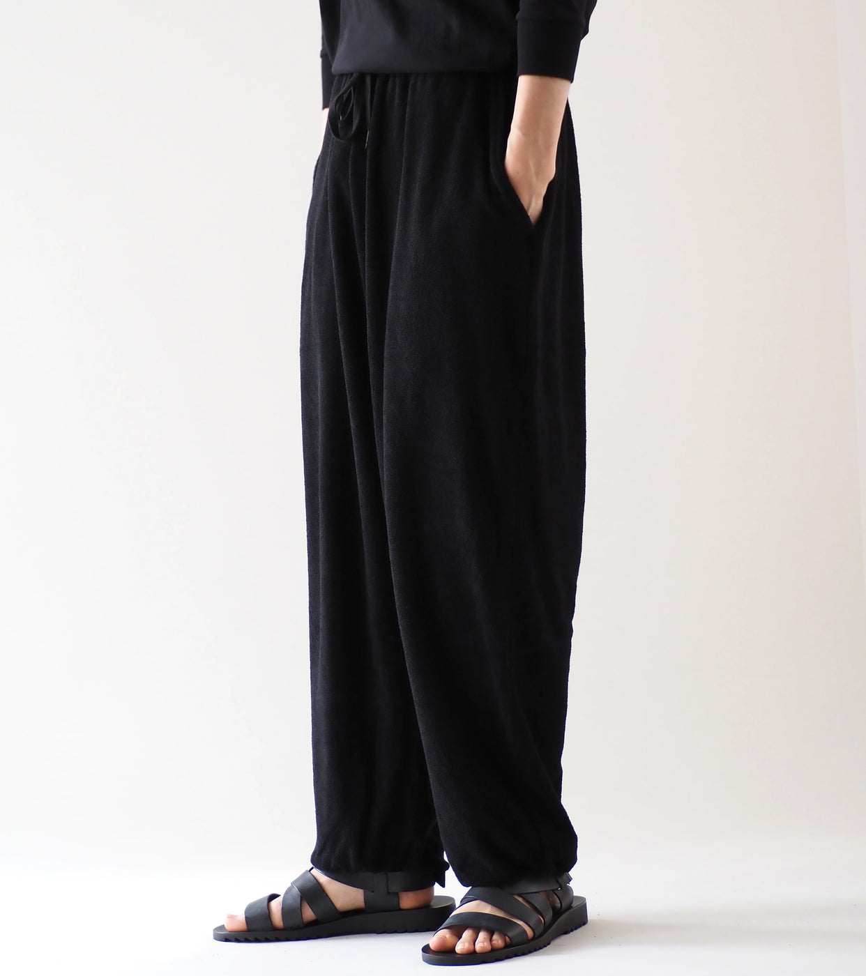 COMOLI Pile Pants , Black