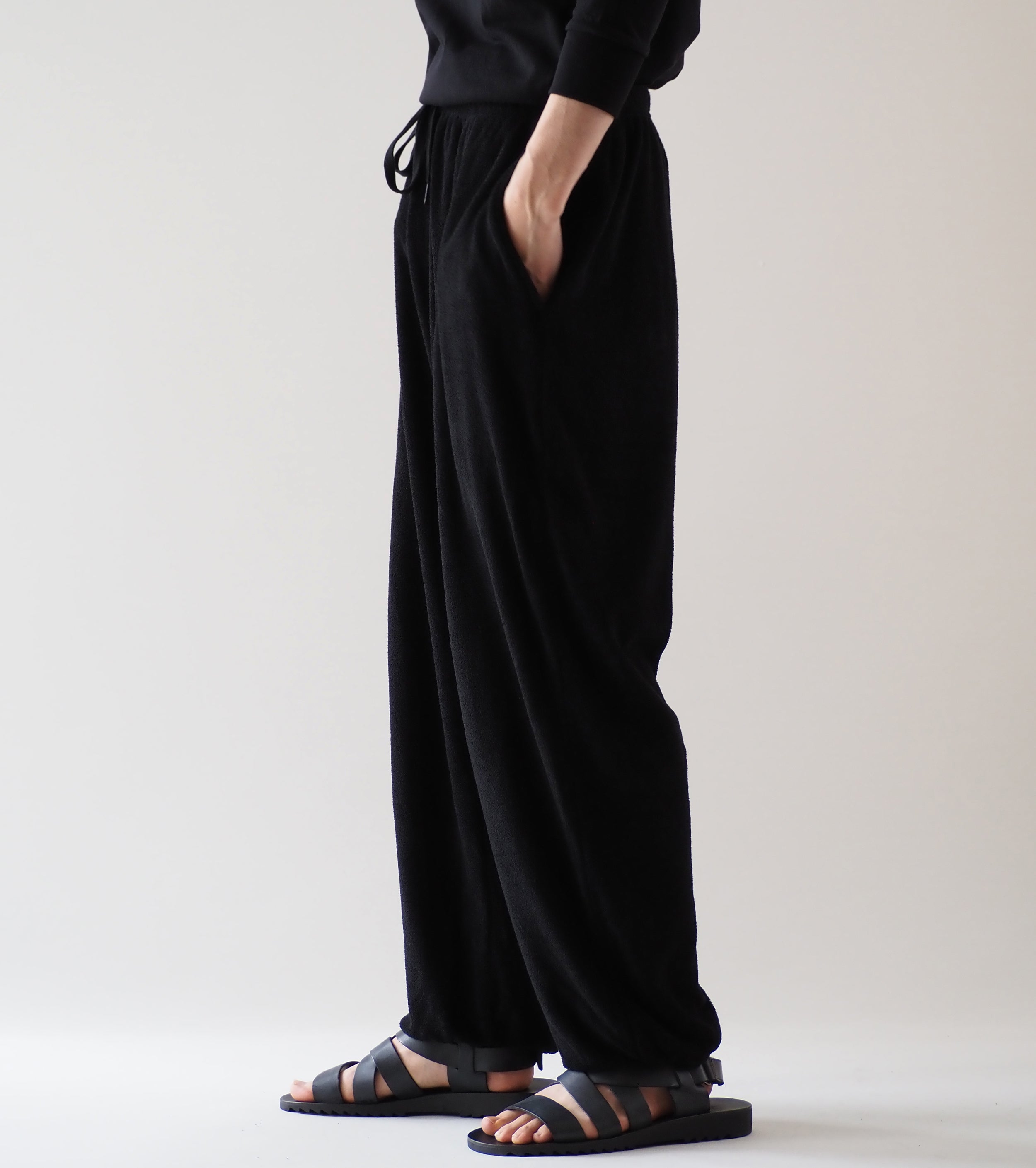 COMOLI Pile Pants , Black