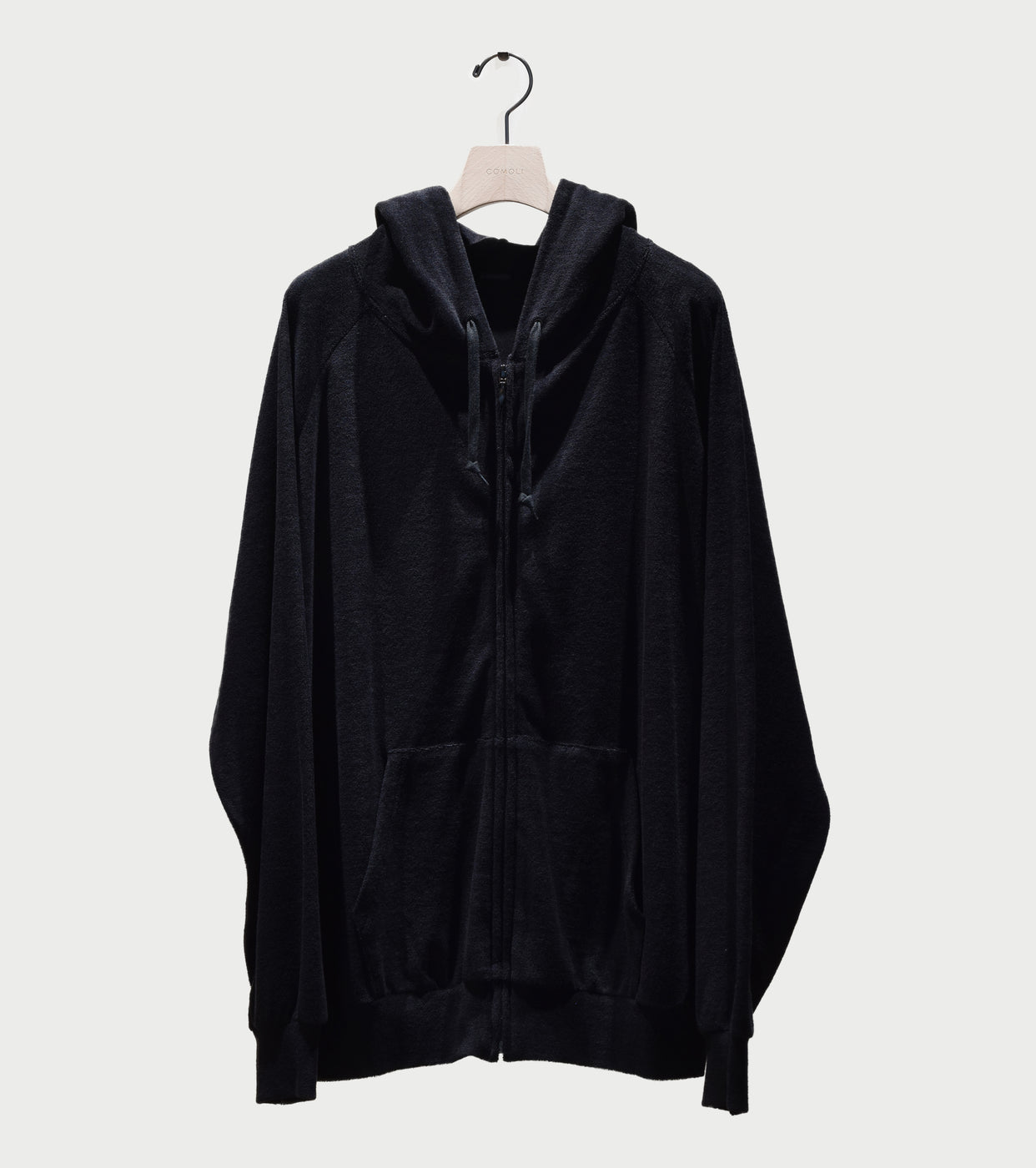 COMOLI Pile Zip Parka, Black