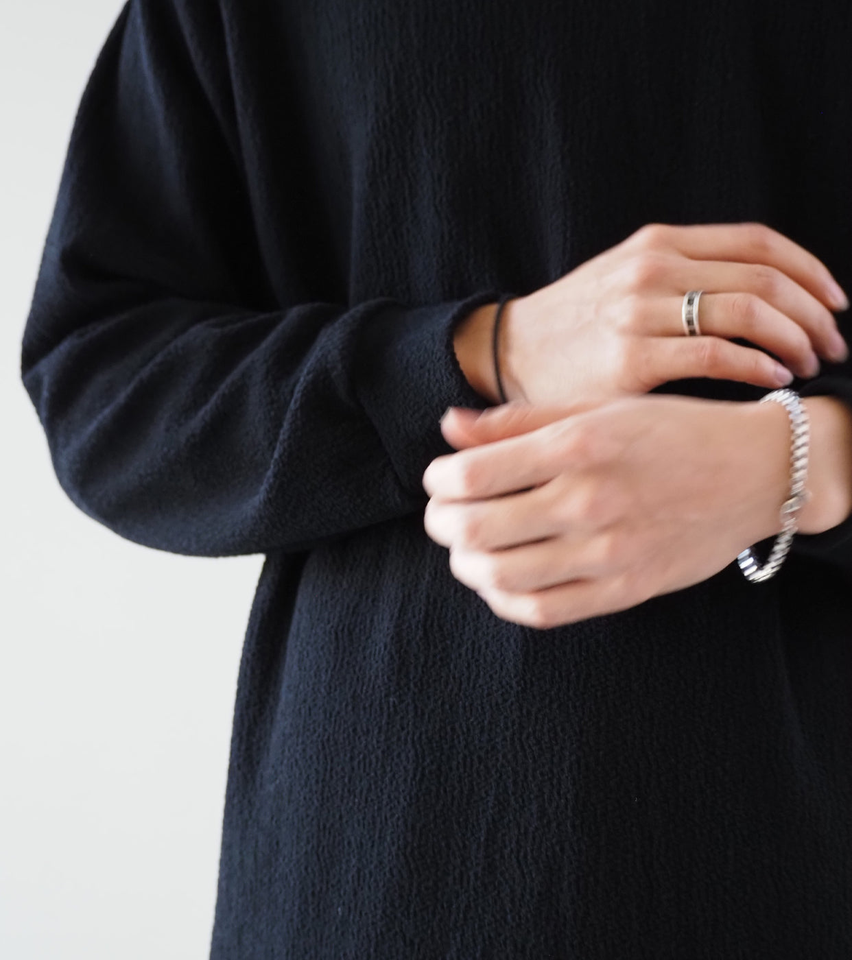 Nonnotte Tapered Over Sized Long Sleeve,Meteorite
