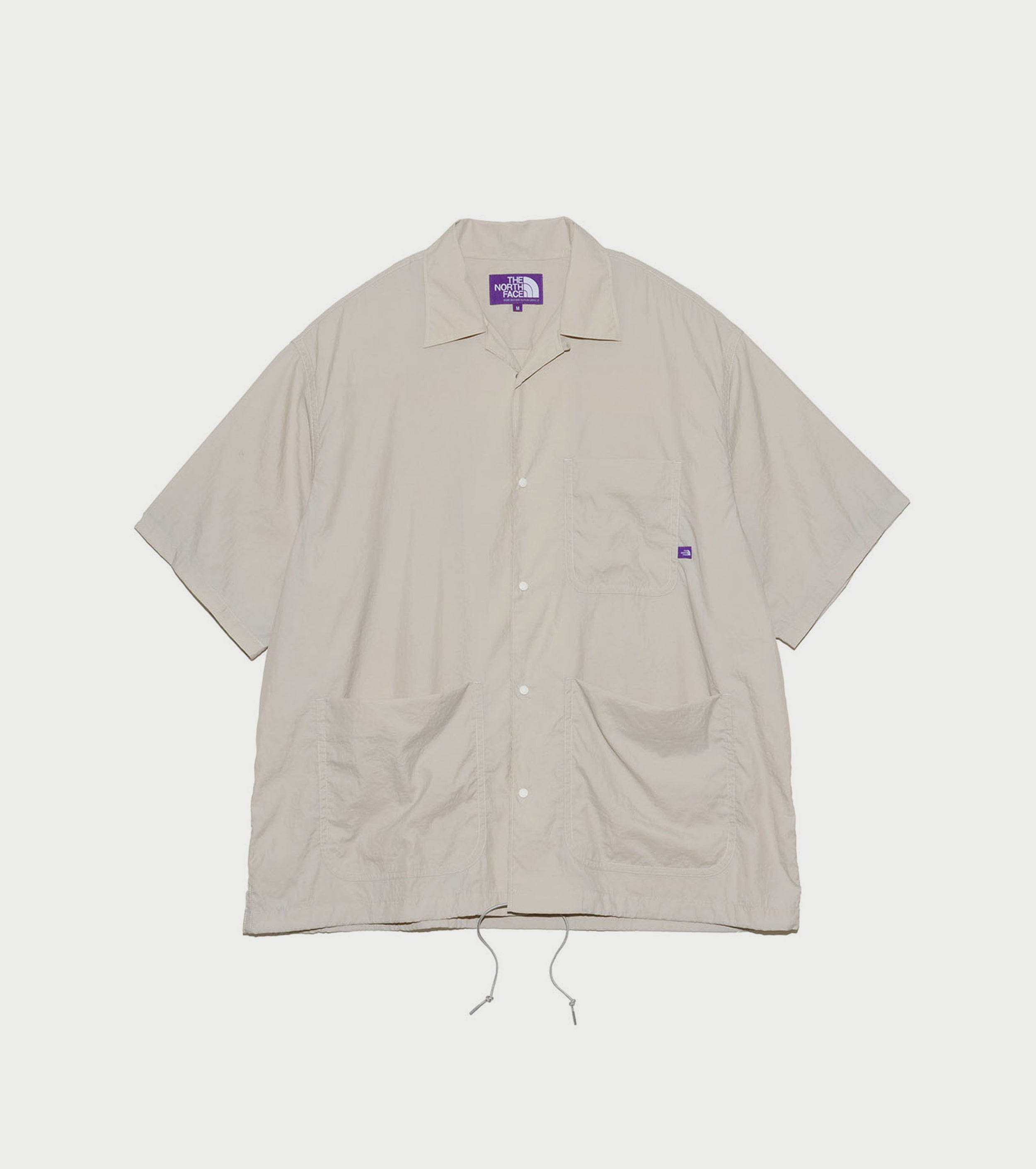 Nylon Taffeta Field S/S Shirt , Light Gray