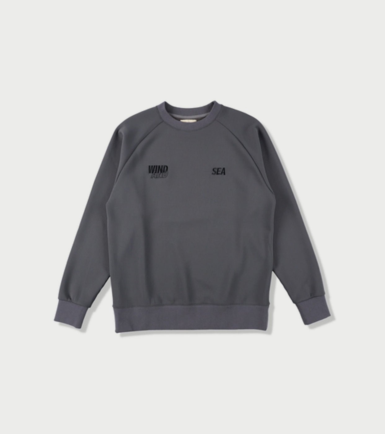 WIND AND SEA WIND AIR TEX RAGLAN CREW NECK , Dark Gray