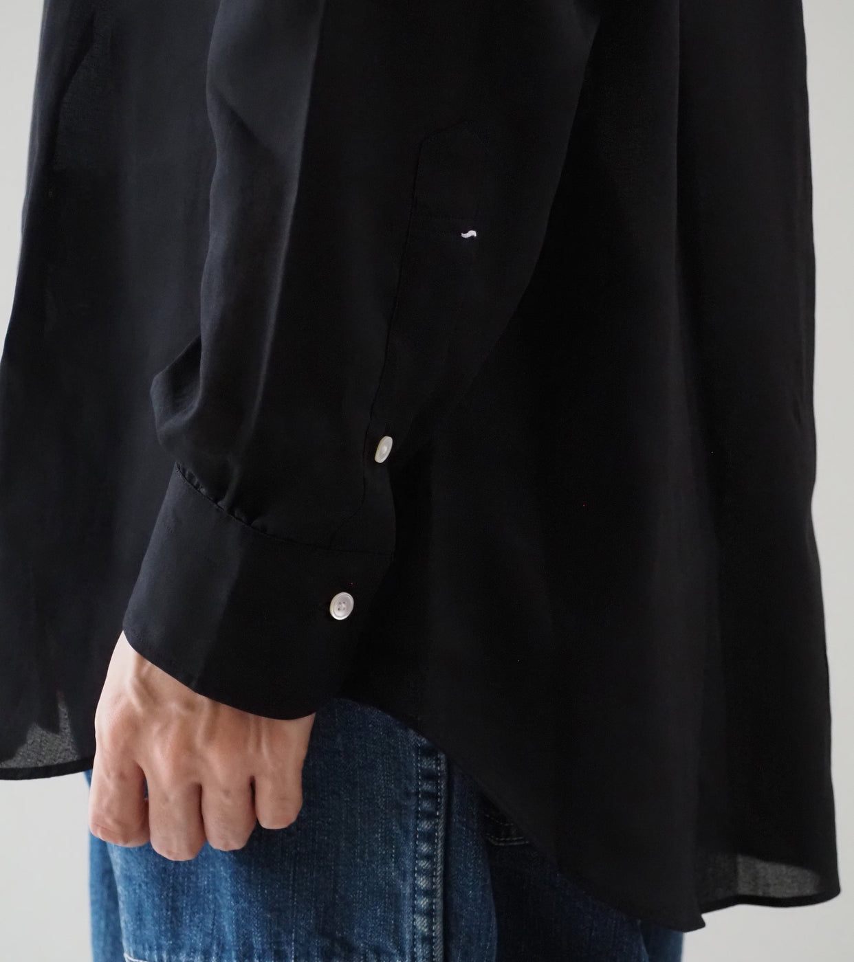 MAATEE & SONS MARSEILLE GIZA Georgette , Black