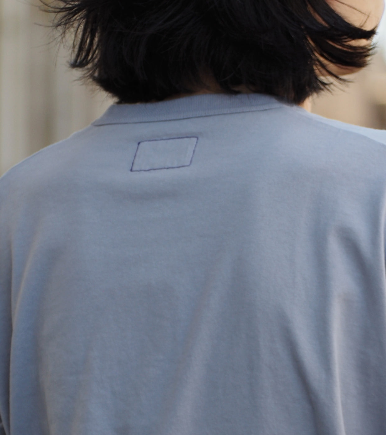 8oz Field Long Sleeve Pocket Tee, Light Gray