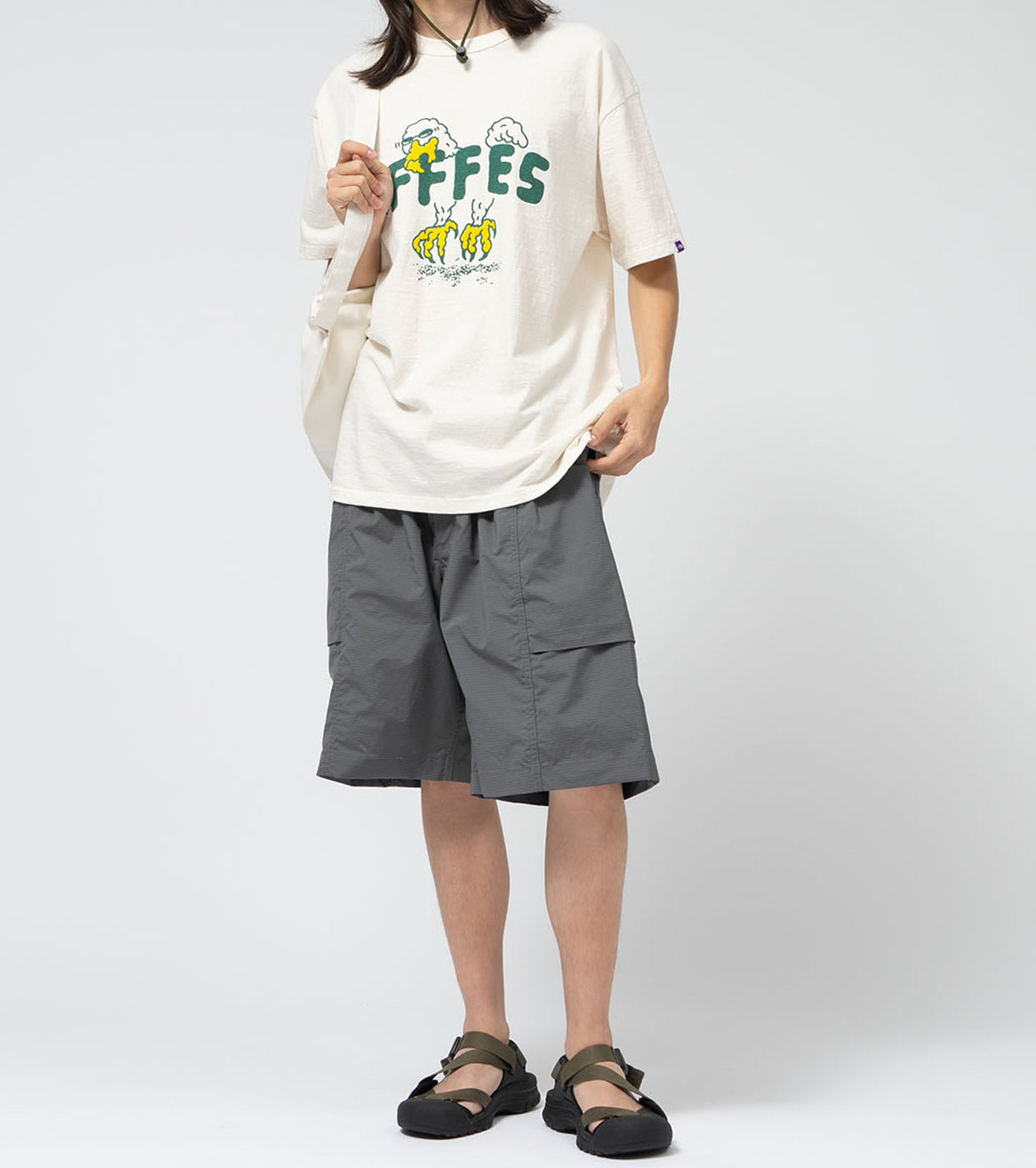 FFFES Graphic Combo Tee , Natural